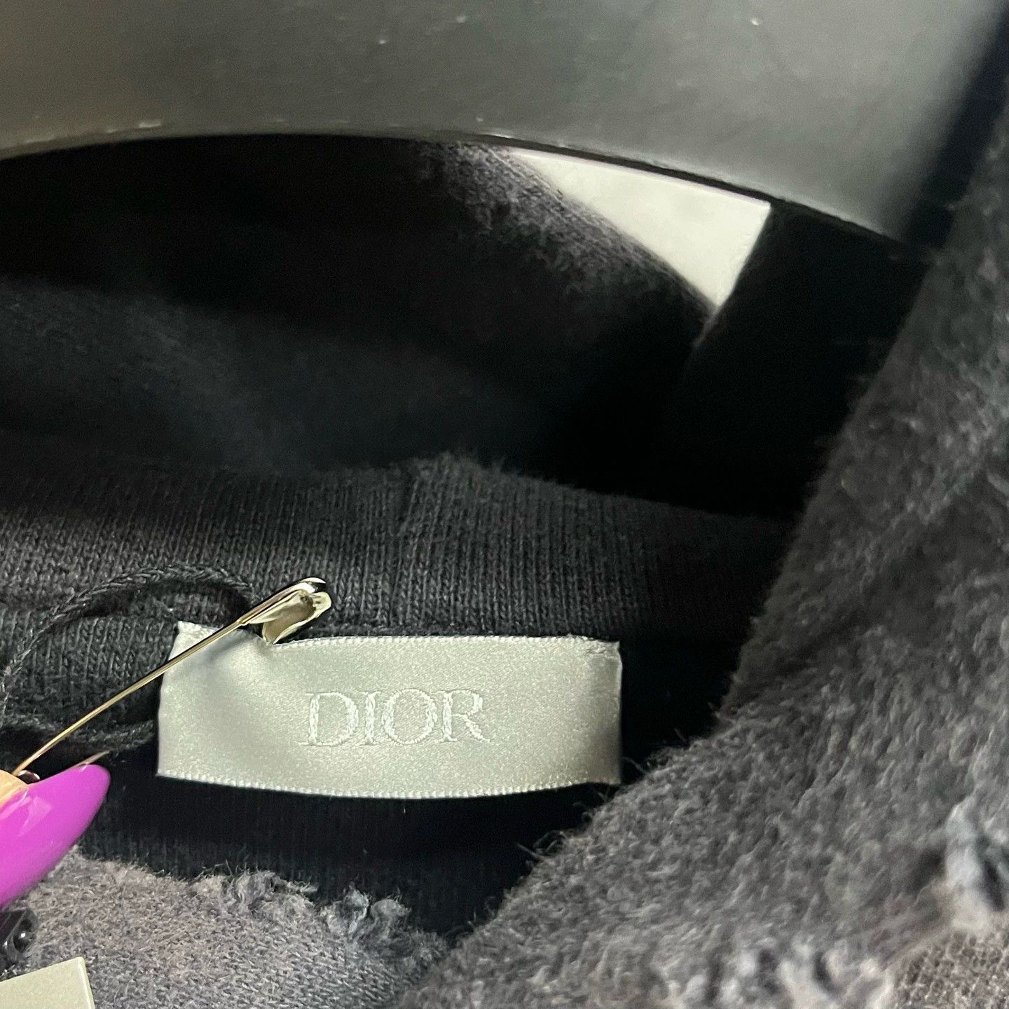 Dior dior logo print hooded sweatshirt in black Size US L / EU 52-54 / 3 - 3 Thumbnail