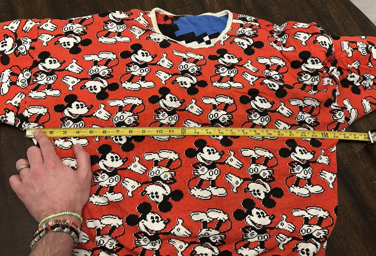 Disney Vintage Mickey Mouse Pixelated Reversible Sweatshirt-OS Size L / US 10 / IT 46 - 6 Thumbnail