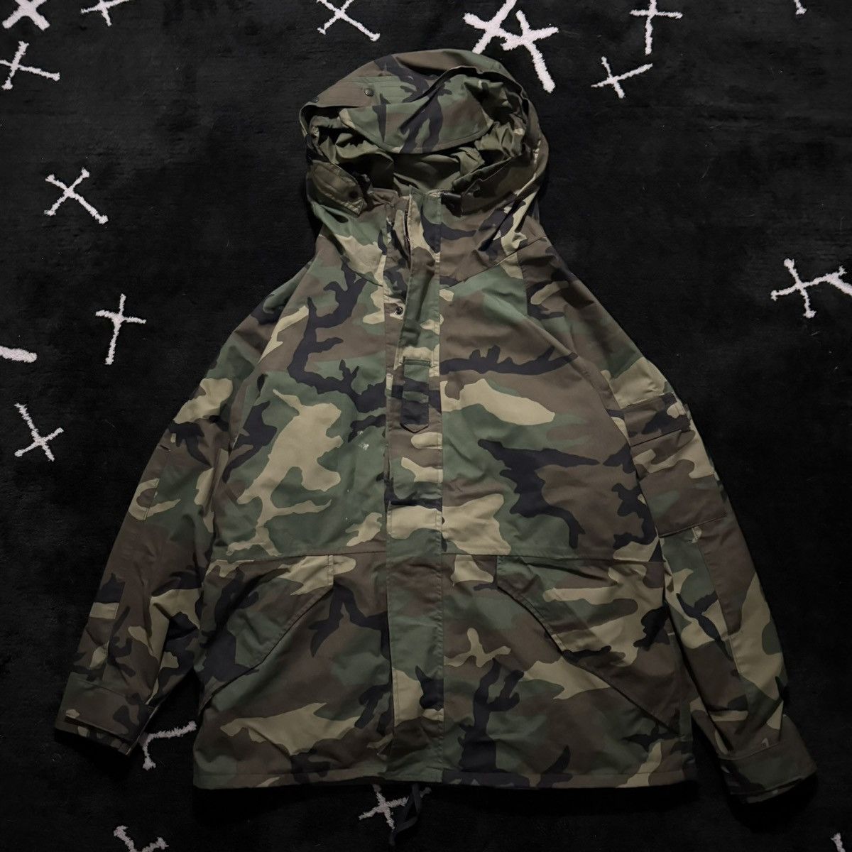 Vintage Military - Woodland Camouflage Gore-Tex Parka Size US L / EU 52-54 / 3 - 1 Thumbnail