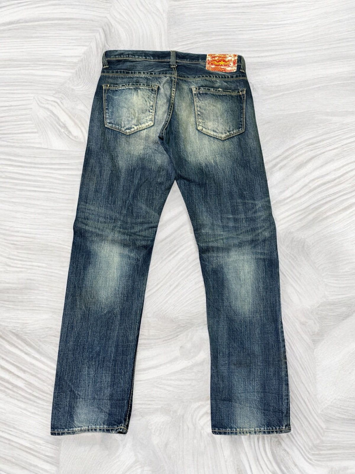 Hysteric Glamour Japanese Co & Lu Embroidered Acid Wash Poem Denim Jeans Size US 32 / EU 48 - 2 Thumbnail