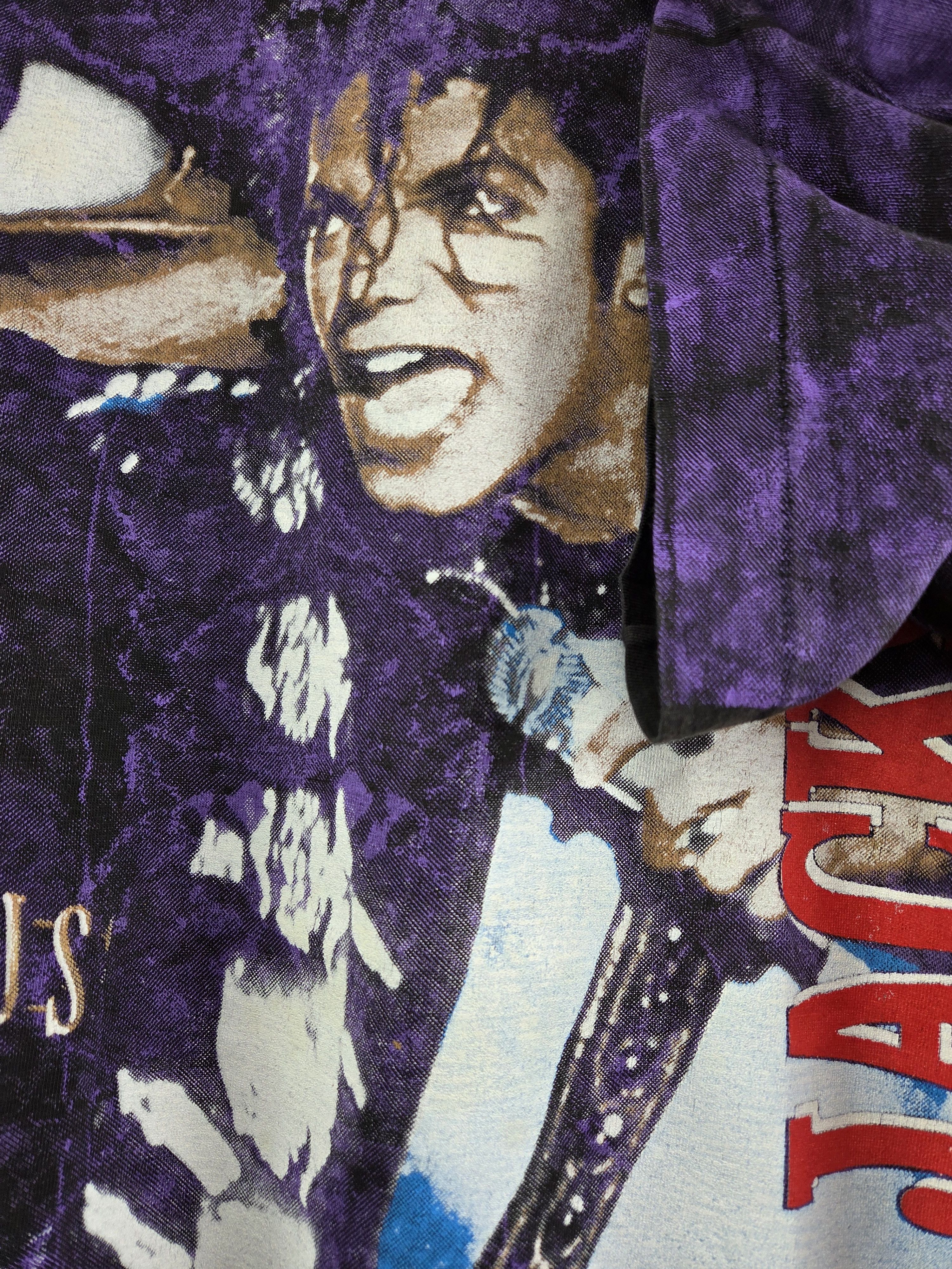 Band Tees × Michael Jackson × Vintage 1992 Michael Jackson Dangerous all over print XL Size US XL / EU 56 / 4 - 6 Thumbnail