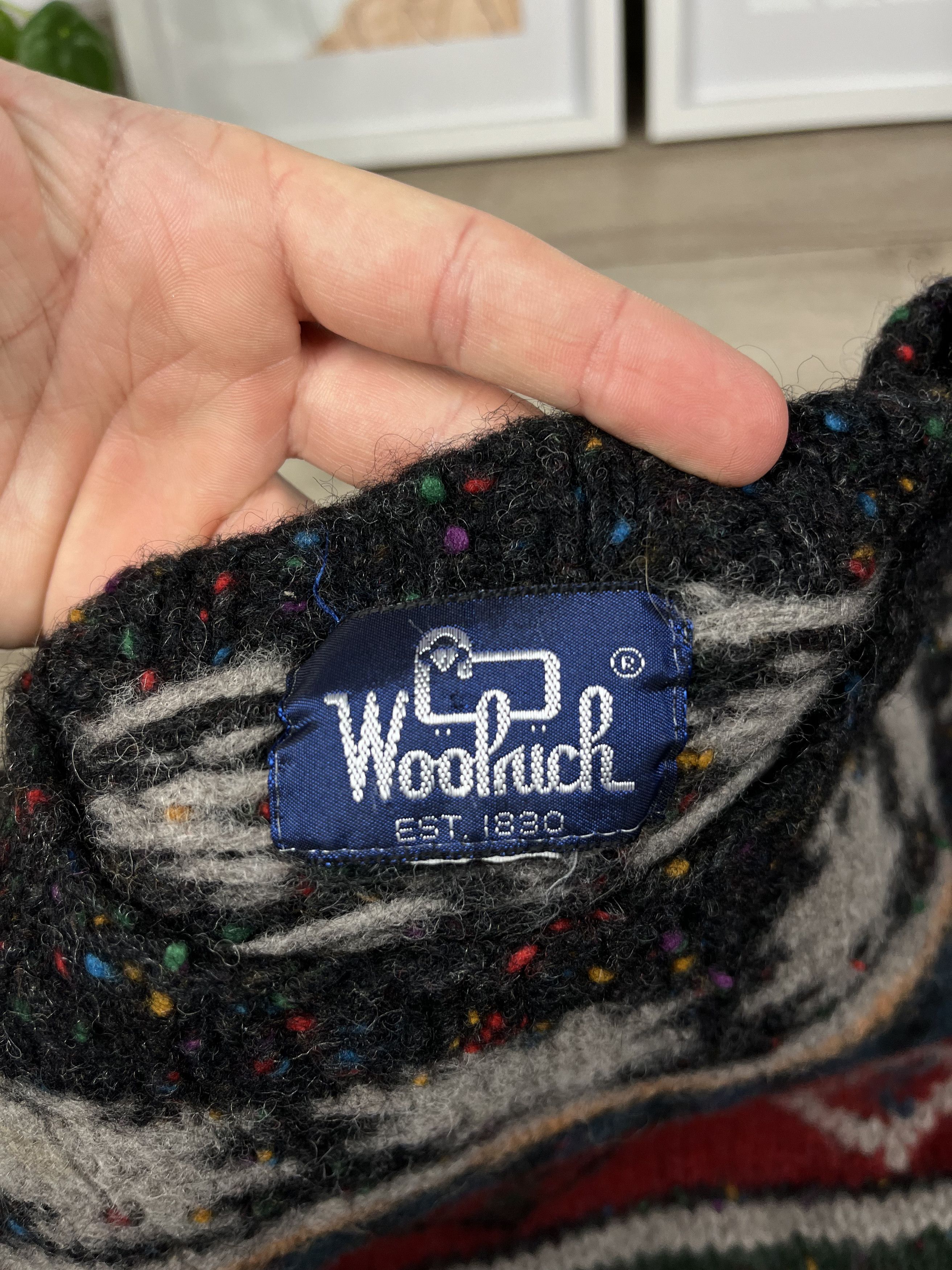 Vintage × Woolrich Woolen Mills Rare Vintage wool woolrich navajo aztec sweater abstract Size US M / EU 48-50 / 2 - 3 Thumbnail
