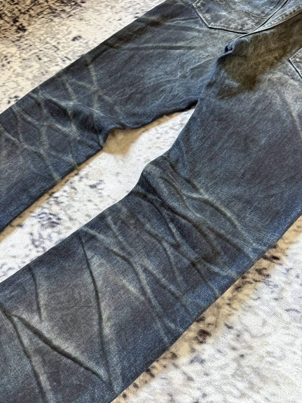 GOSTAR DE FUGA Fuga Japan Shadow Wash Coated Claw Mark Flared Jeans Size US 30 / EU 46 - 16 Thumbnail