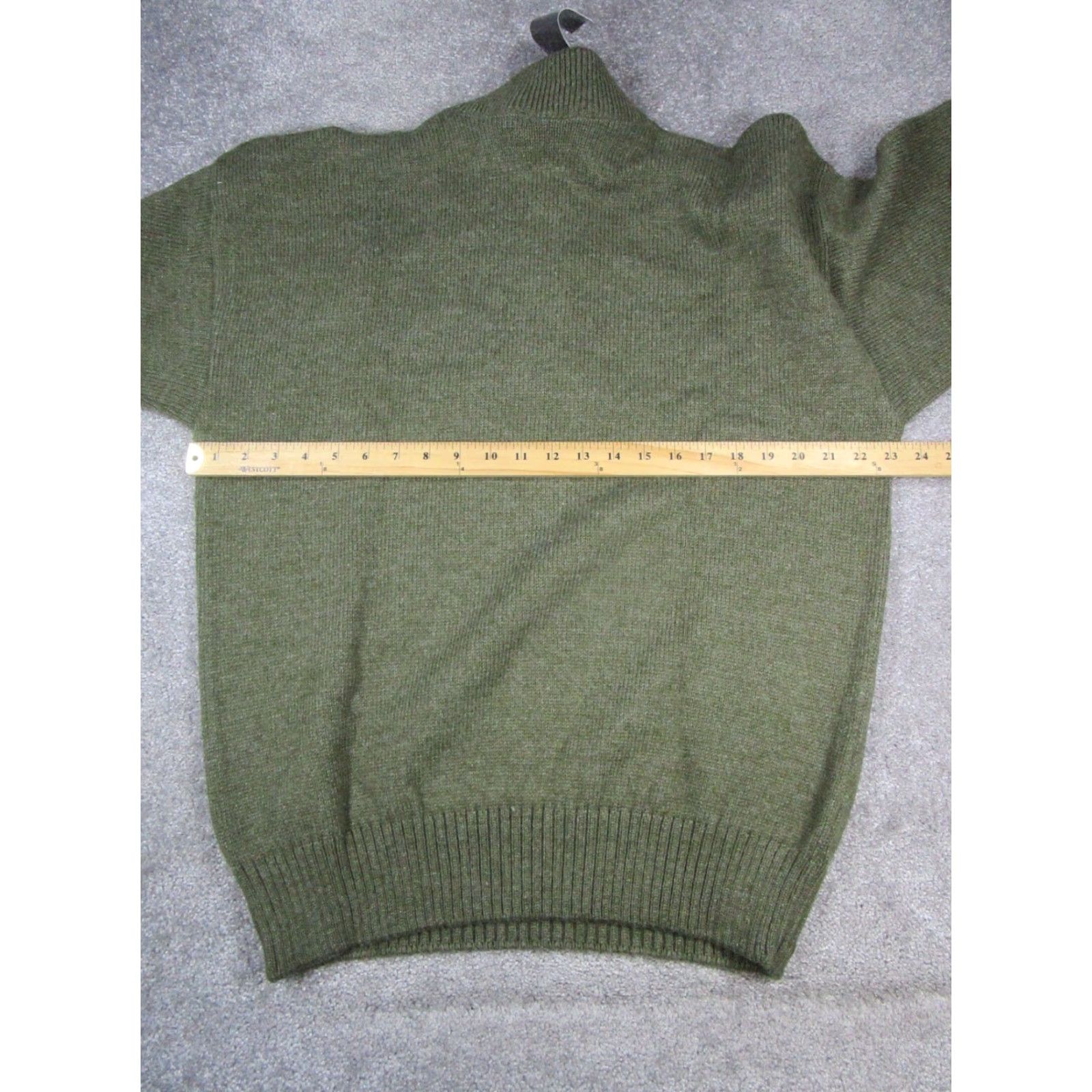 Vintage VINTAGE High Trek Mens XL Green Knit Hiking Pullover Sweater Mock Neck Long Sleeve Regular Fit N/A Size US XL / EU 56 / 4 - 5 Thumbnail