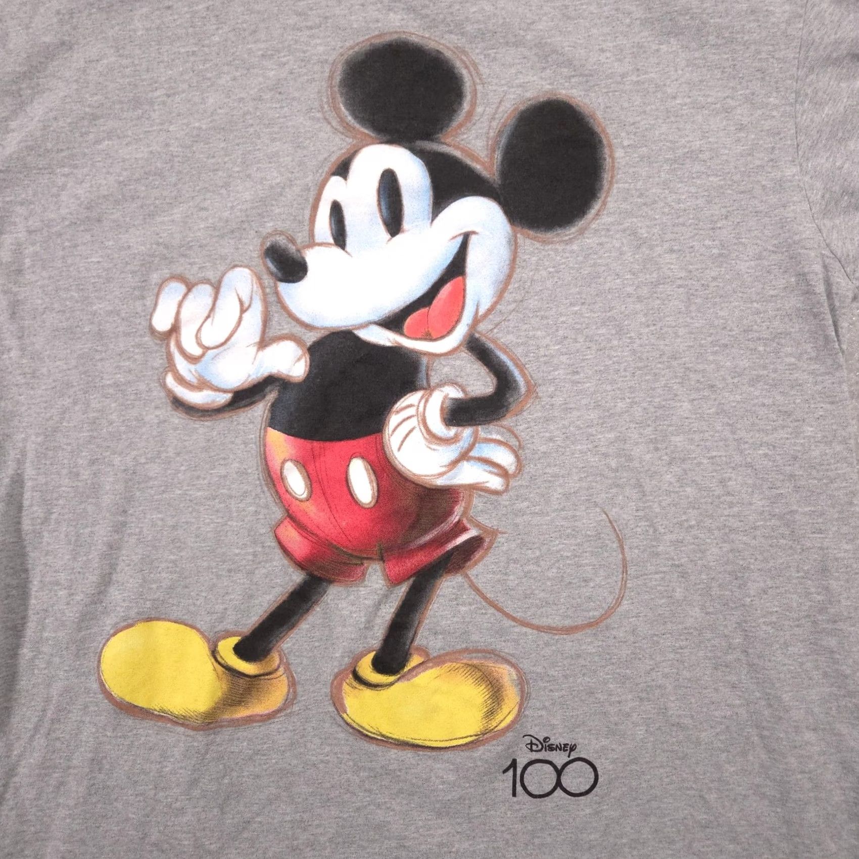 Disney Disney Mickey Mouse Shirt Mens Large Gray Disney 100 Graphic Tee Cotton Size US L / EU 52-54 / 3 - 4 Thumbnail