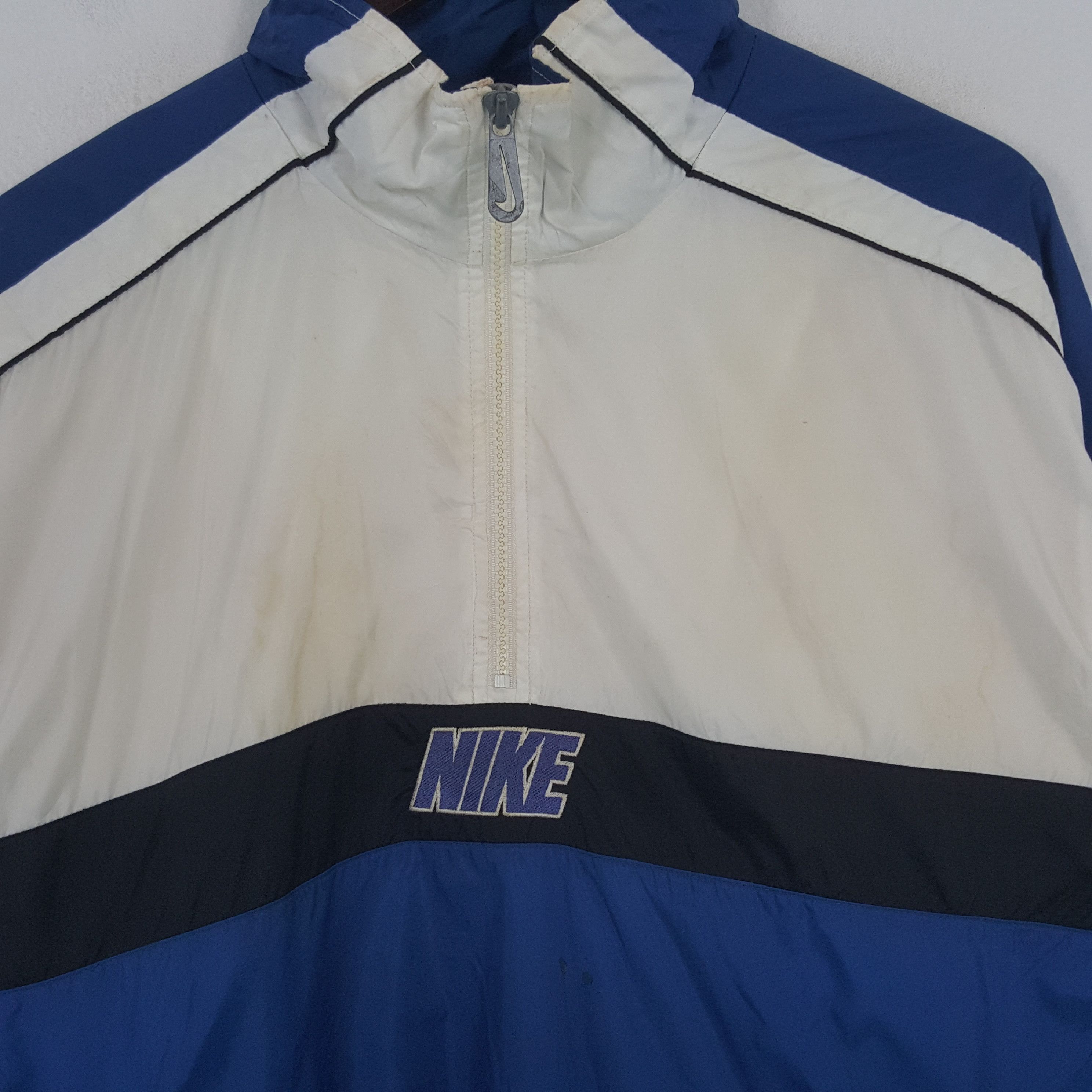 Nike × Vintage Vintage Nike Half Zipper Windbreaker Jacket Size US L / EU 52-54 / 3 - 2 Thumbnail