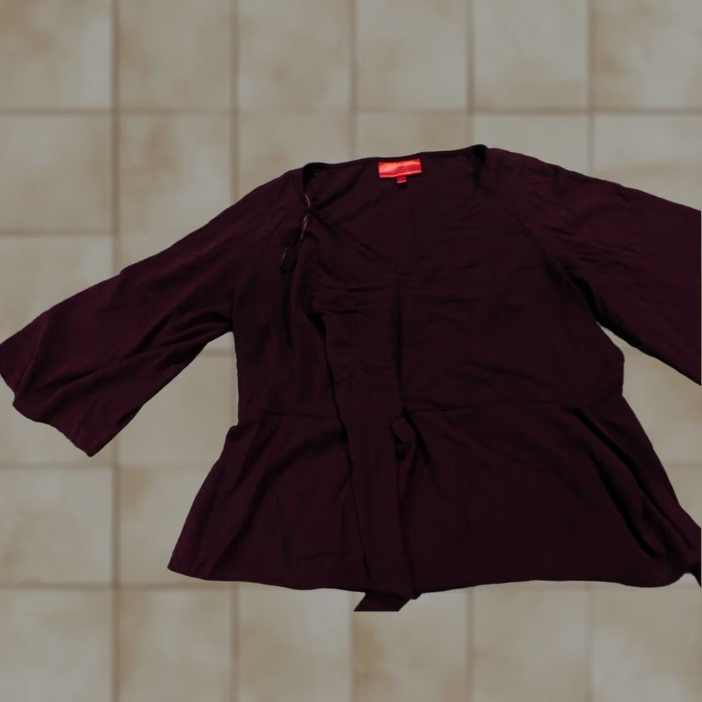 Vintage Jennifer Lopez Womens Blouse Medium Purple pullover top Size M / US 6-8 / IT 42-44 - 1 Thumbnail