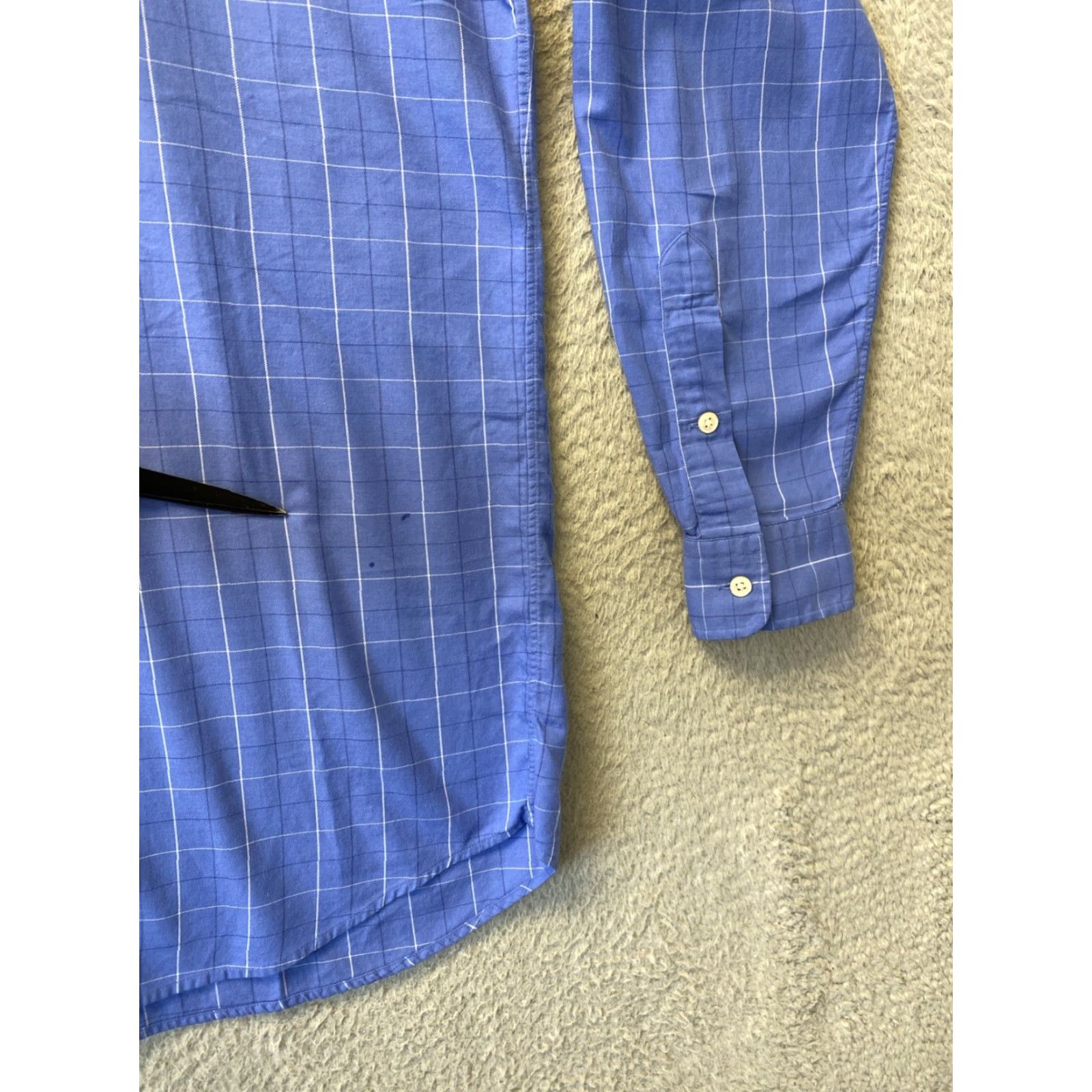 Polo Ralph Lauren VINTAGE Polo Ralph Lauren Classic Button Long Sleeve Shirt - Blue, Adult Medium, Plaid, Casual, Mens Size US M / EU 48-50 / 2 - 6 Thumbnail