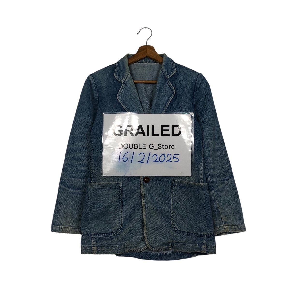 Japanese Brand 📌Vintage Chore Worker Denim Jacket Biker Bobsons Usa Size US S / EU 44-46 / 1 - 1 Thumbnail