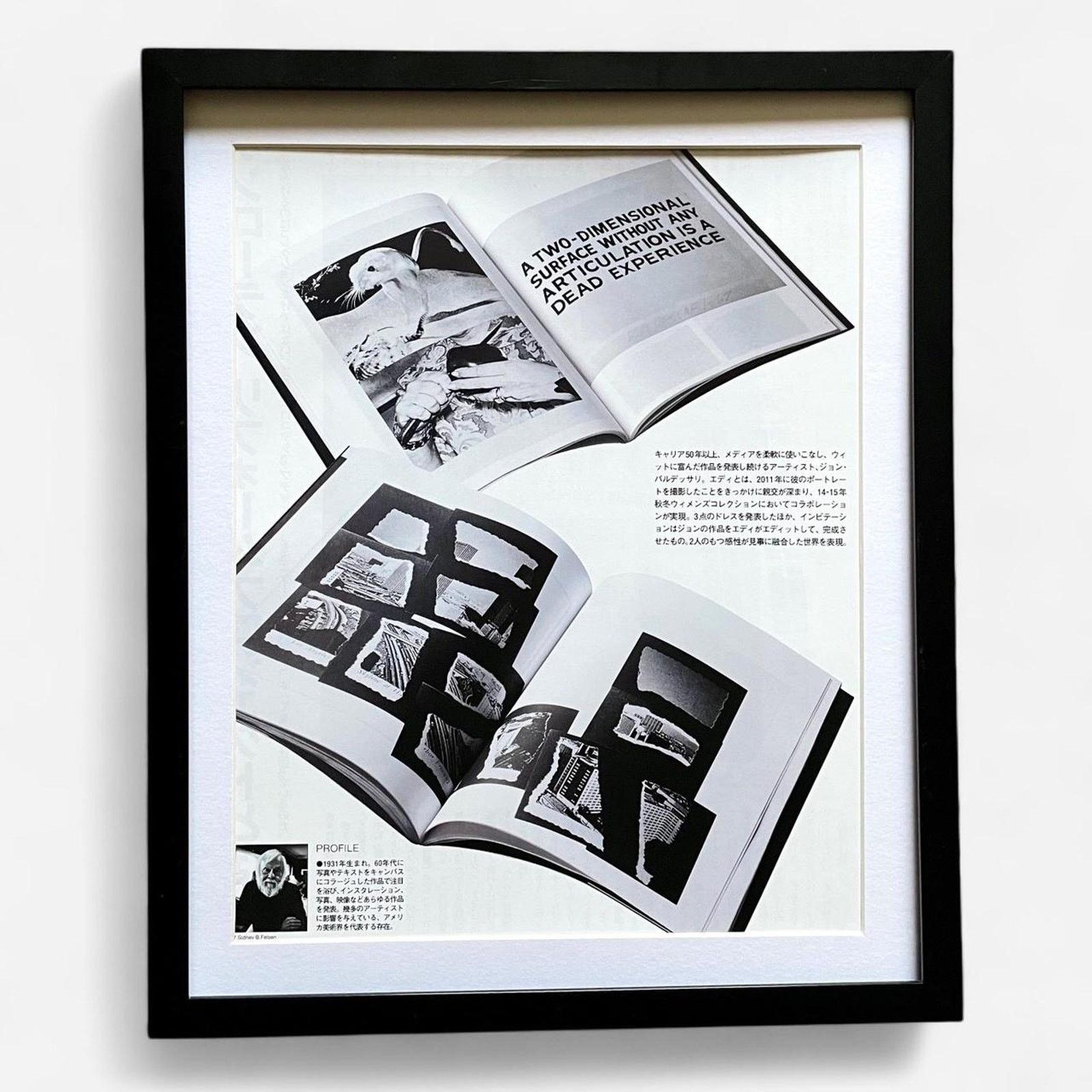 Hedi Slimane × Vintage Hedi Slimane Saint Laurent photography framed poster 9x11 Size ONE SIZE - 1 Thumbnail