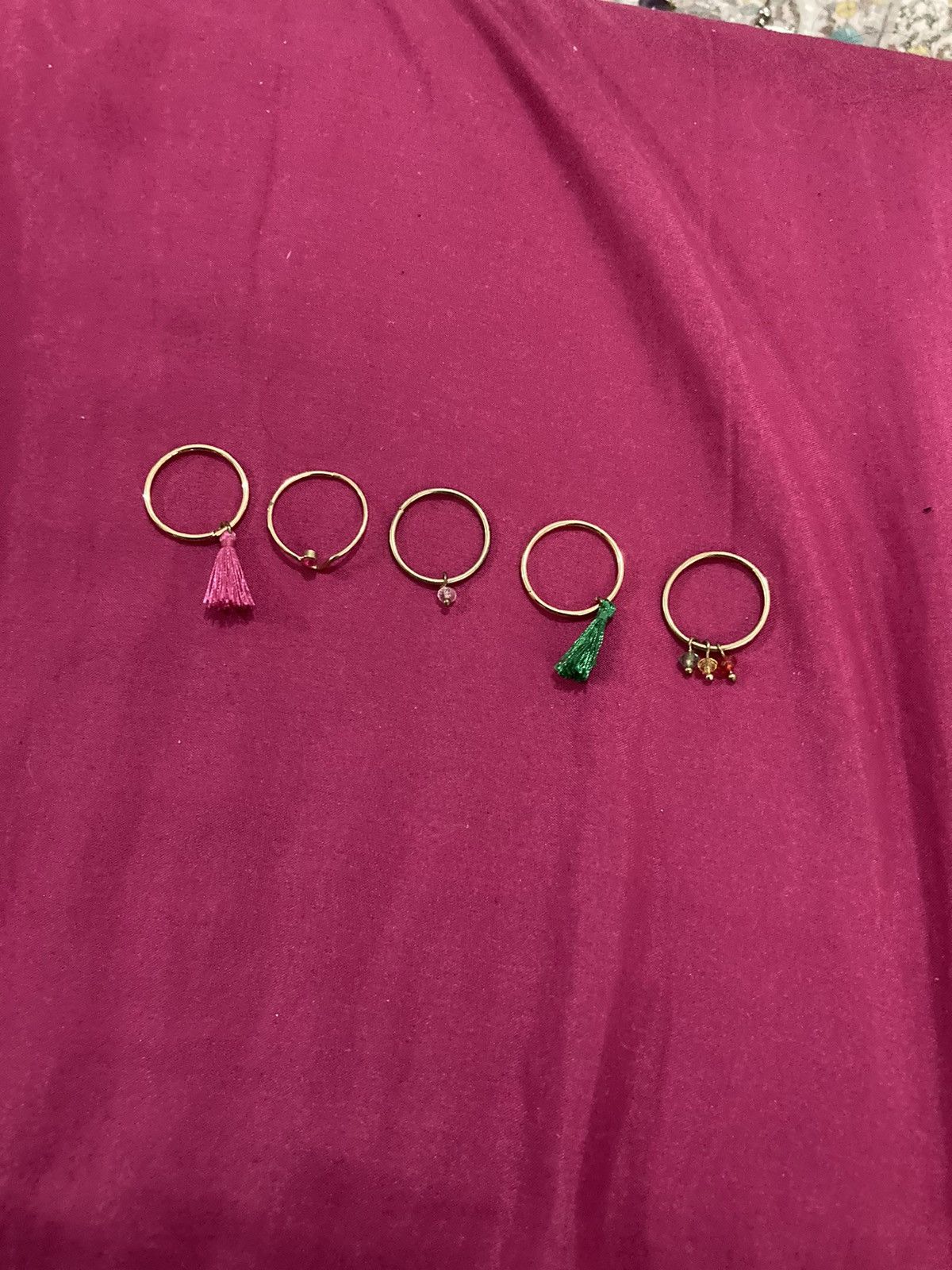 Other Set of 5 rings colourful Size ONE SIZE - 1 Thumbnail