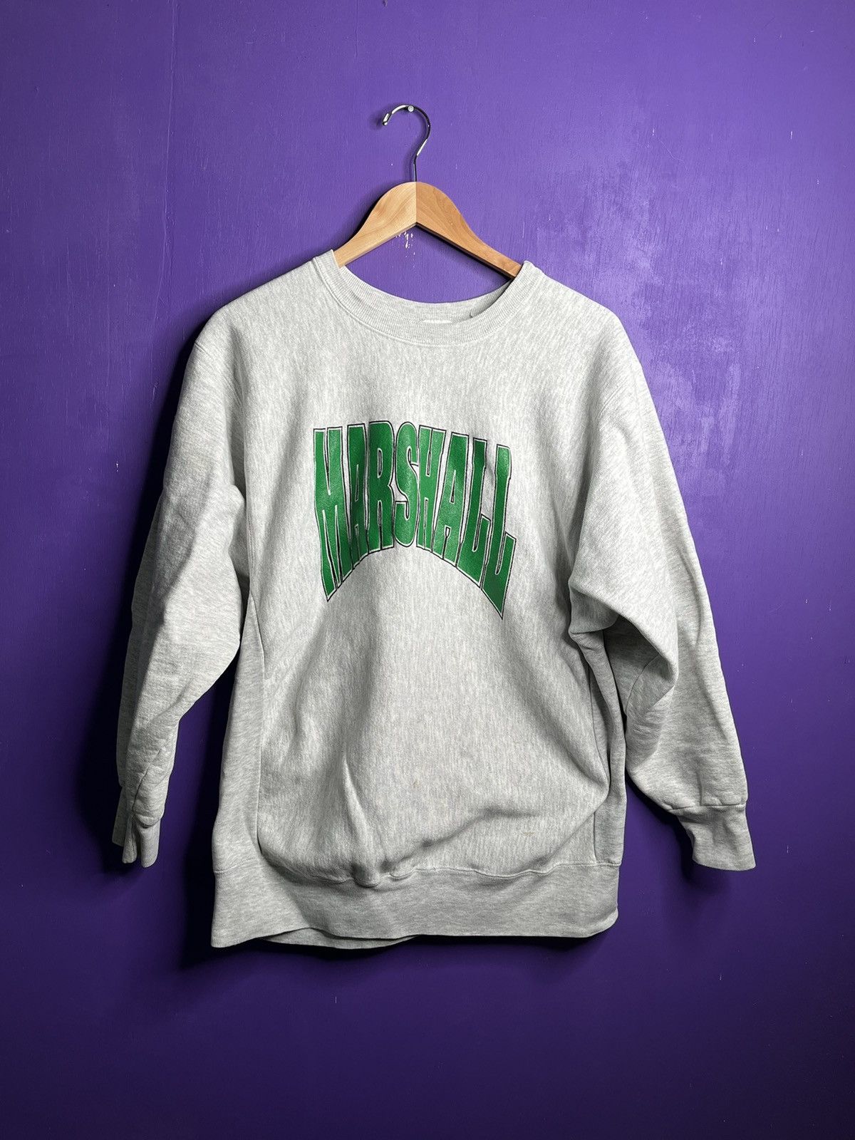 Vintage Vintage 90s CS Marshall university reverse weave crewneck Size US L / EU 52-54 / 3 - 1 Thumbnail