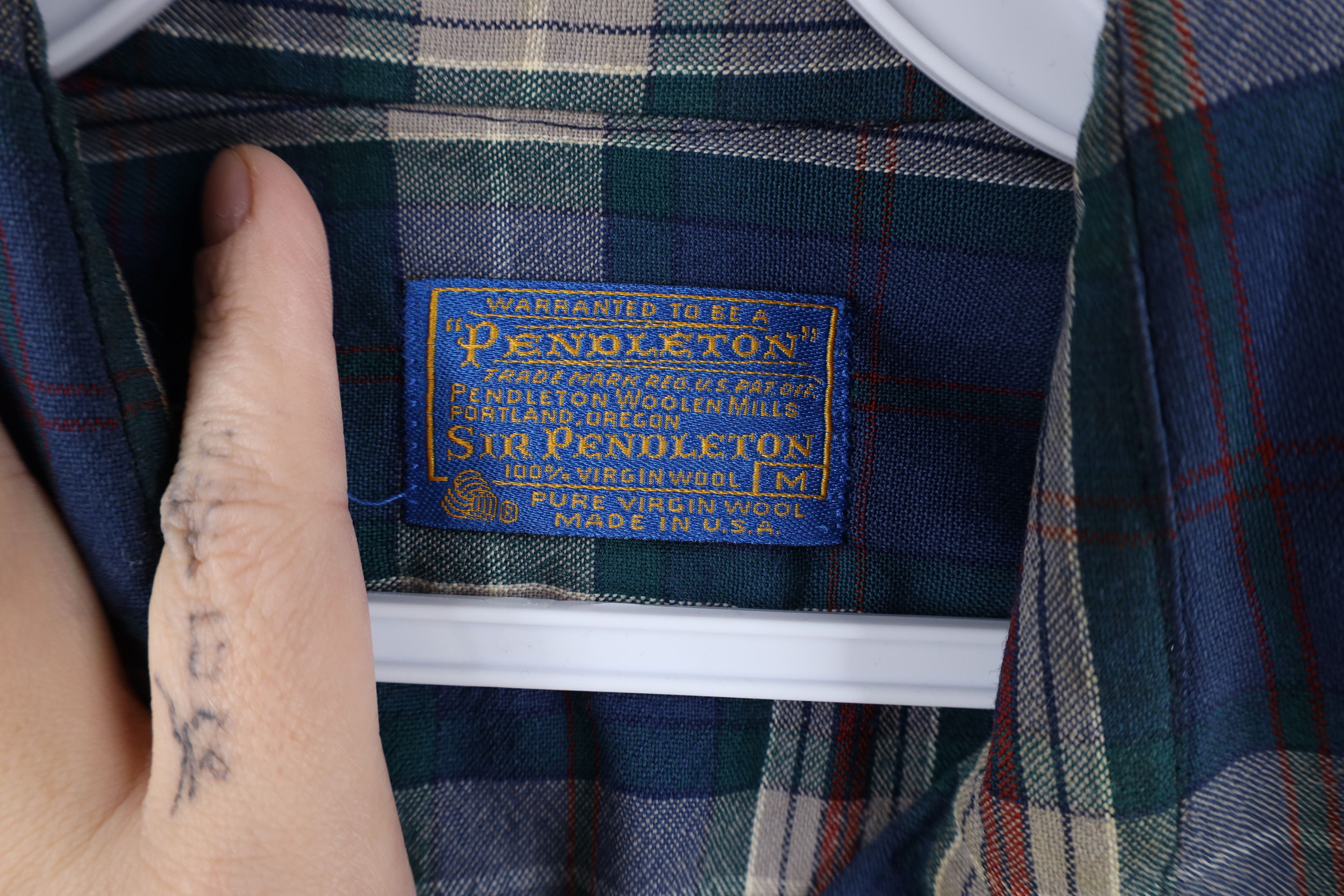 Pendleton Vintage 90s Pendleton Wool Collared Button Shirt Plaid USA Size US M / EU 48-50 / 2 - 10 Thumbnail