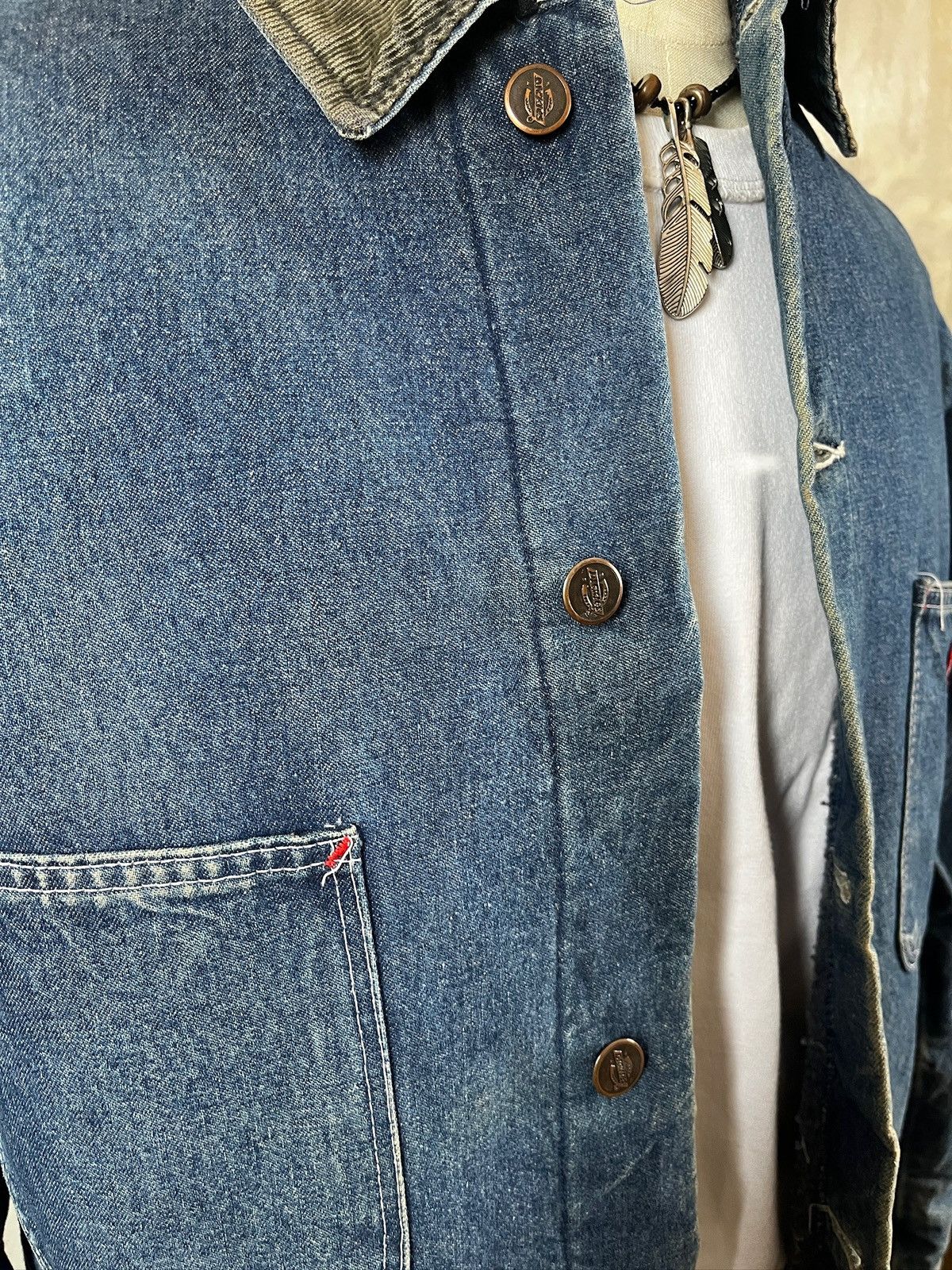 Dickies Vintage Dickies Blanket Lined Denim Chore Jacket Size US M / EU 48-50 / 2 - 4 Thumbnail