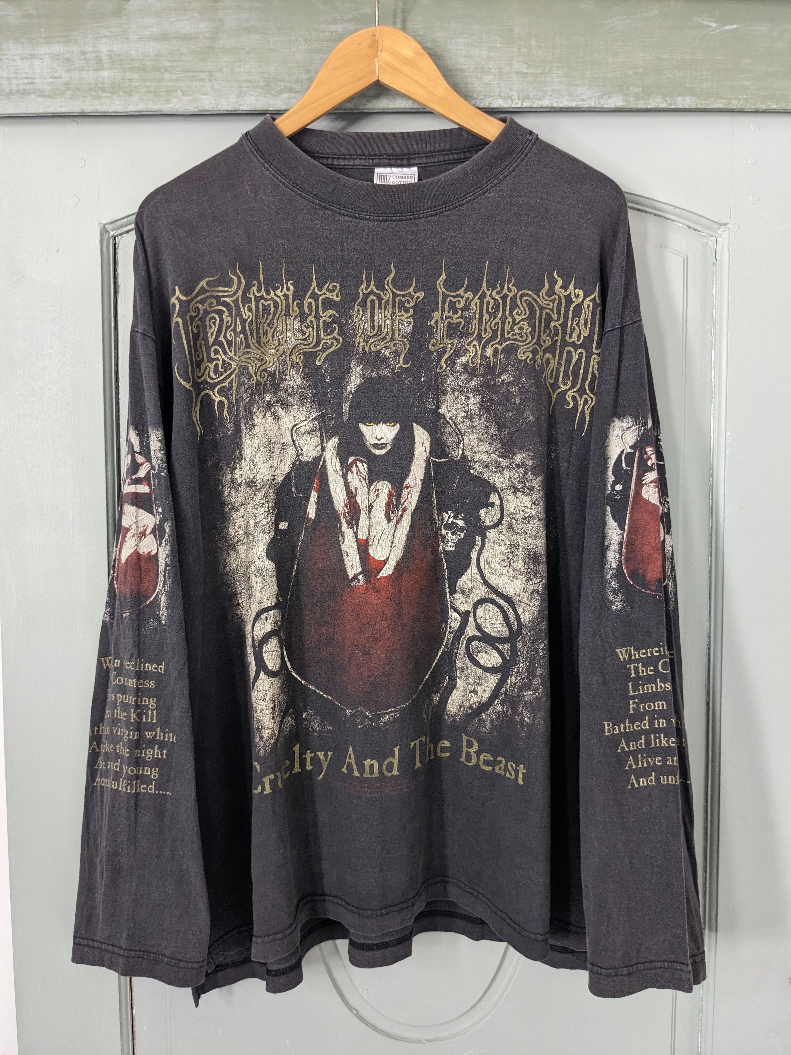 Band Tees × Vintage Vintage 2003 Cradle of Filth long sleeve t 