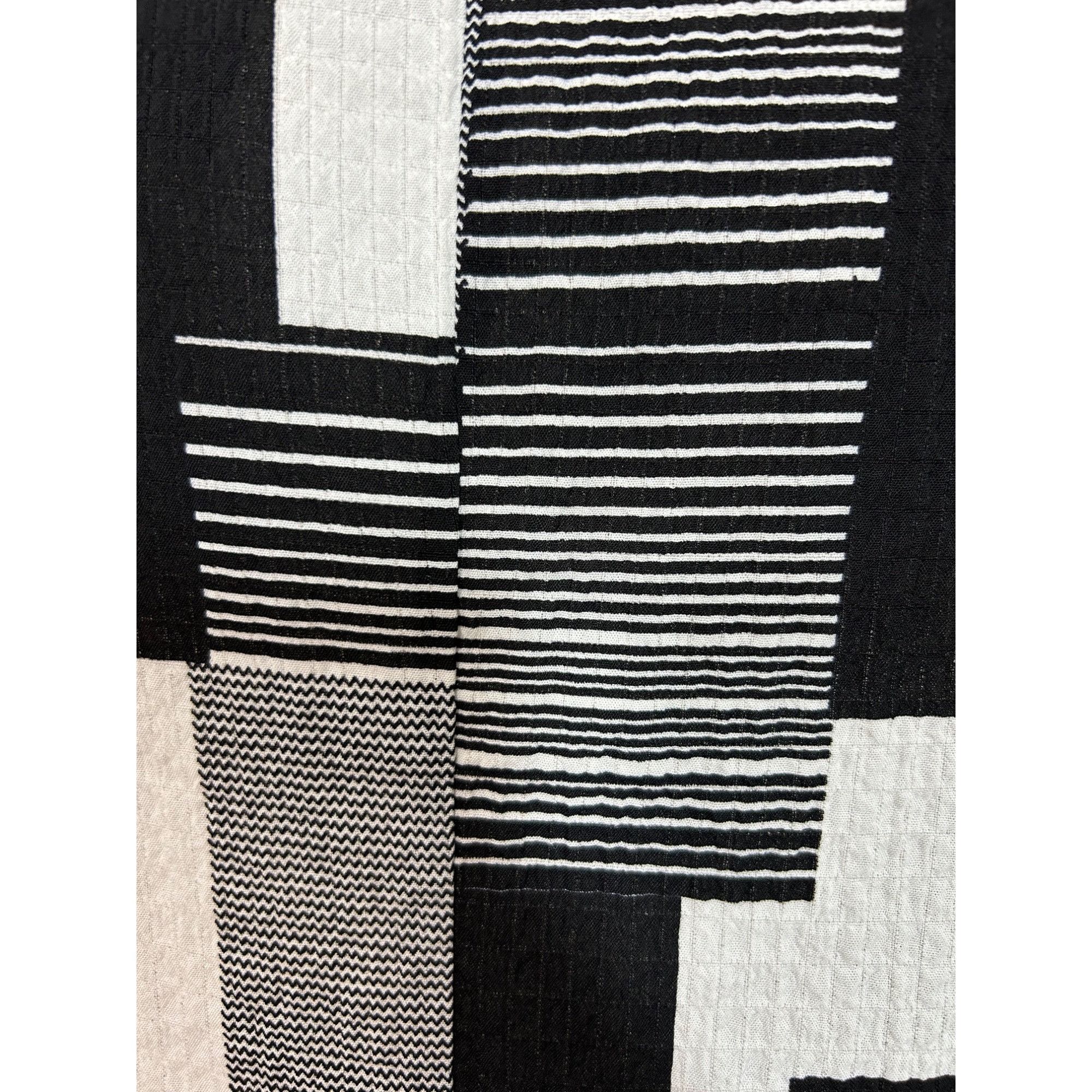 Other Damee Tunic Top XL Black White Checkered Mesh Inserts Collar Size XL / US 12-14 / IT 48-50 - 14 Thumbnail