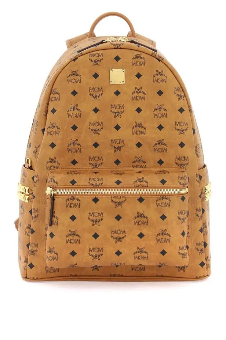 image of MCM O1S22I1N0324 Size-Os Stark Backpack In Brown, Men's