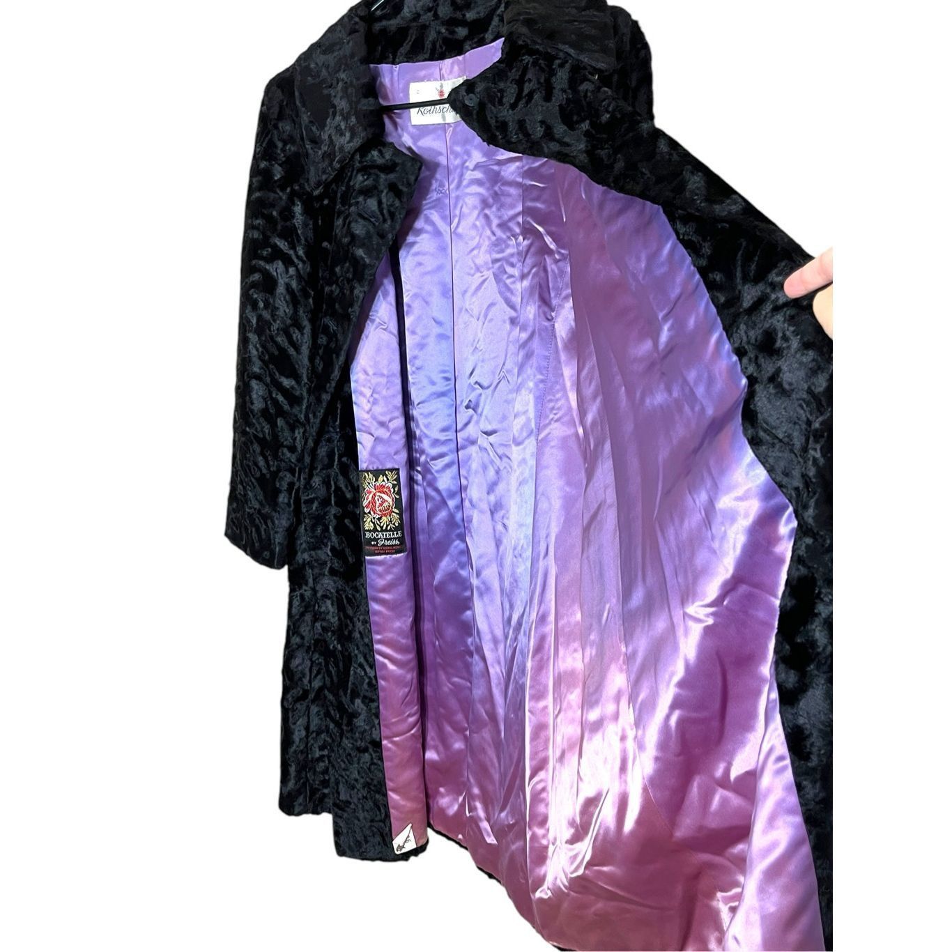Other Vintage Rothschild 80s Velvet Double Breasted Coat Size S / US 4 / IT 40 - 7 Thumbnail