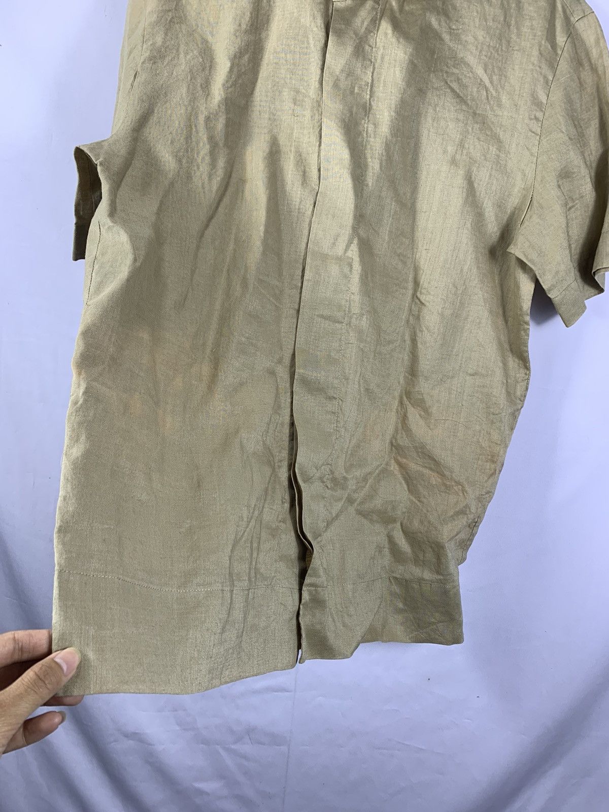 Solid Homme × Wooyoungmi SOLID HOMME collar Linen shirt Size US L / EU 52-54 / 3 - 3 Thumbnail