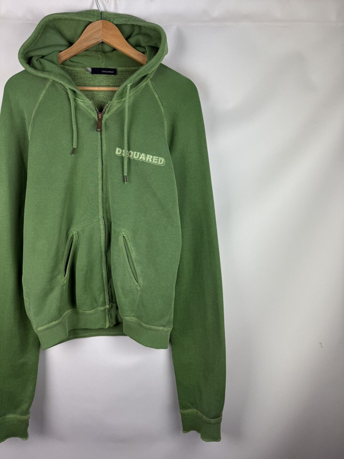 Dsquared2 Dsquared Men’s Full Zip Chest Logo Drawstring Cotton Hoodie Size US L / EU 52-54 / 3 - 3 Thumbnail