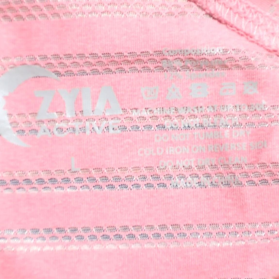 Vintage Zyia Active Split Back High Stretch Striped Tank Top Pink Women's L Shirt Sleeveless Crew Neck Size L / US 10 / IT 46 - 5 Thumbnail