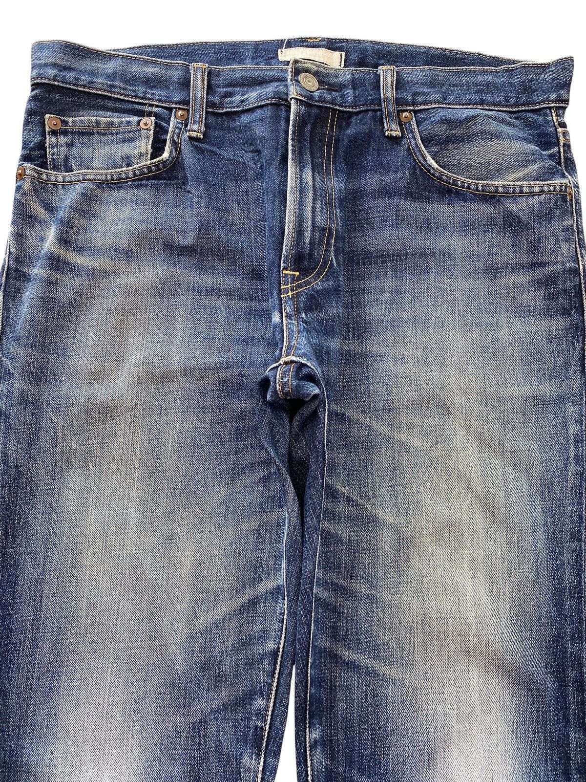 Uniqlo Uniqlo Faded Wash Whiskered Style Baggy Jeans Size US 34 / EU 50 - 2 Thumbnail