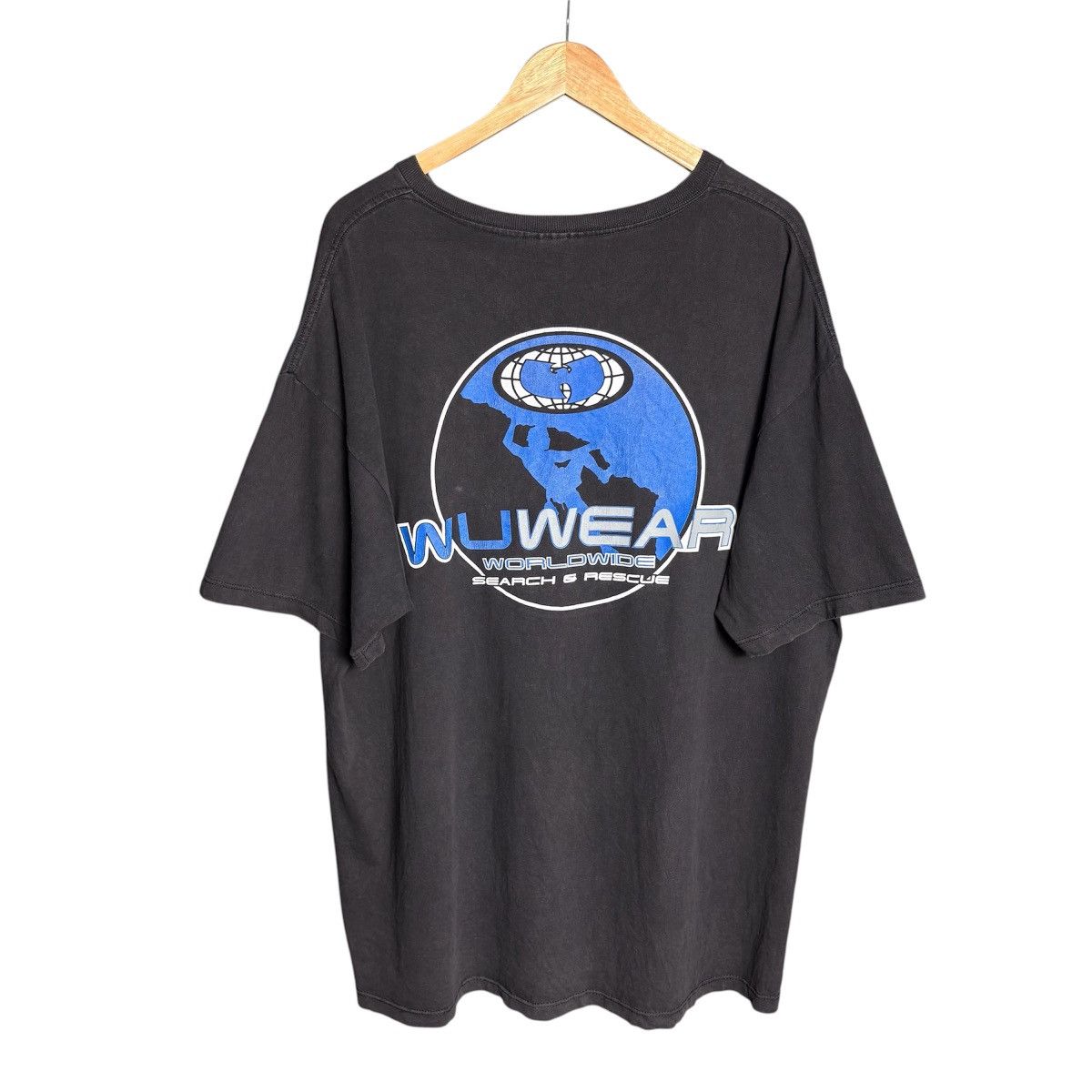 Rap Tees Vintage 90s Wu Wear Search and Rescue T-Shirt / Hiphop Rap Size US XXL / EU 58 / 5 - 2 Thumbnail