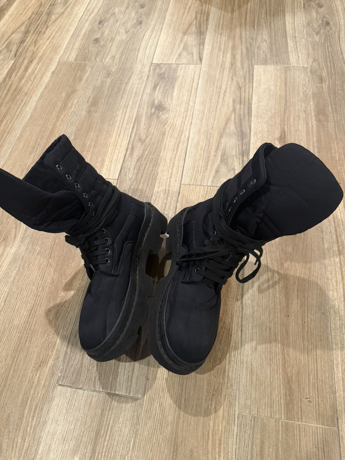 Rick Owens Drkshdw Rick Owens DRKSHDW Megatooth Nylon Boots 43 Size US 10 / EU 43 - 4 Thumbnail