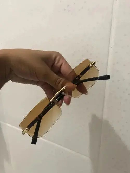 Electric Visual Brown Lens Rimless Square Sunglasses Size ONE SIZE - 2 Thumbnail