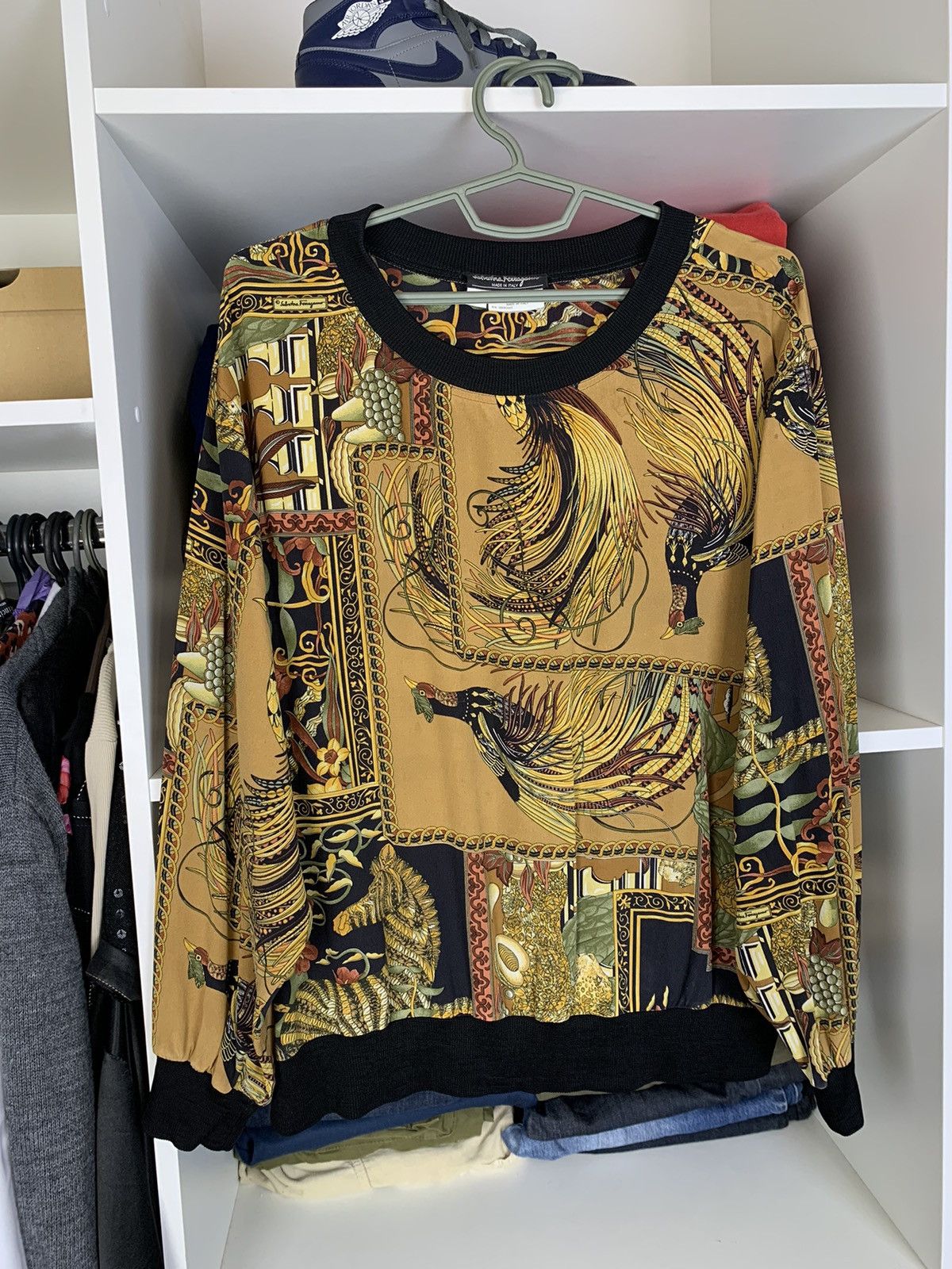 Salvatore Ferragamo × Vintage Vintage Salvatore Ferragamo Silk Blouse Size ONE SIZE - 1 Thumbnail