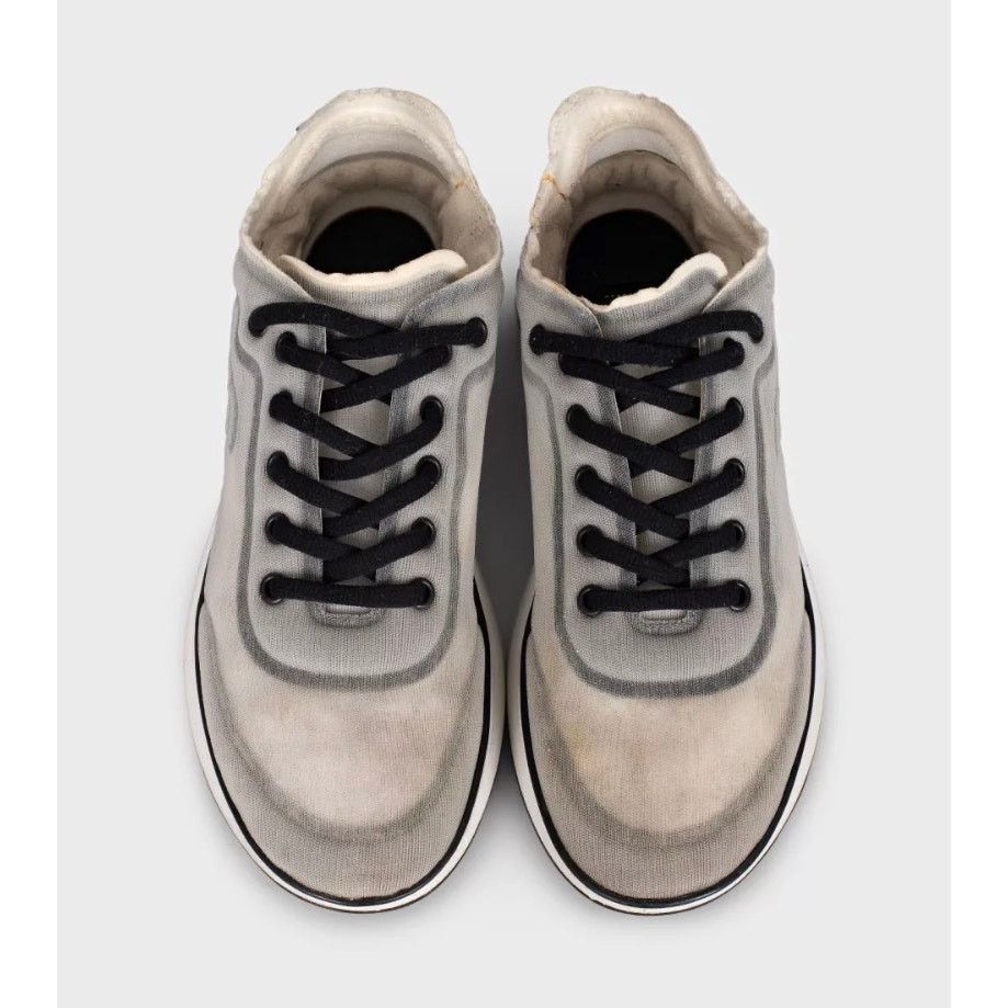 Chanel Chanel Grey Mesh Textile Sneakers - Size 39 Size US 8 / IT 38 - 2 Thumbnail