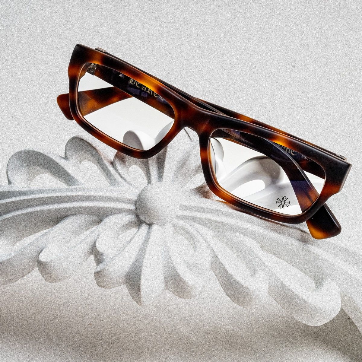 Chrome Hearts CHROME HEARTS INFLATABLE DATE A MATTE BUTTERSCOTCH GLASSES Size ONE SIZE - 6 Thumbnail