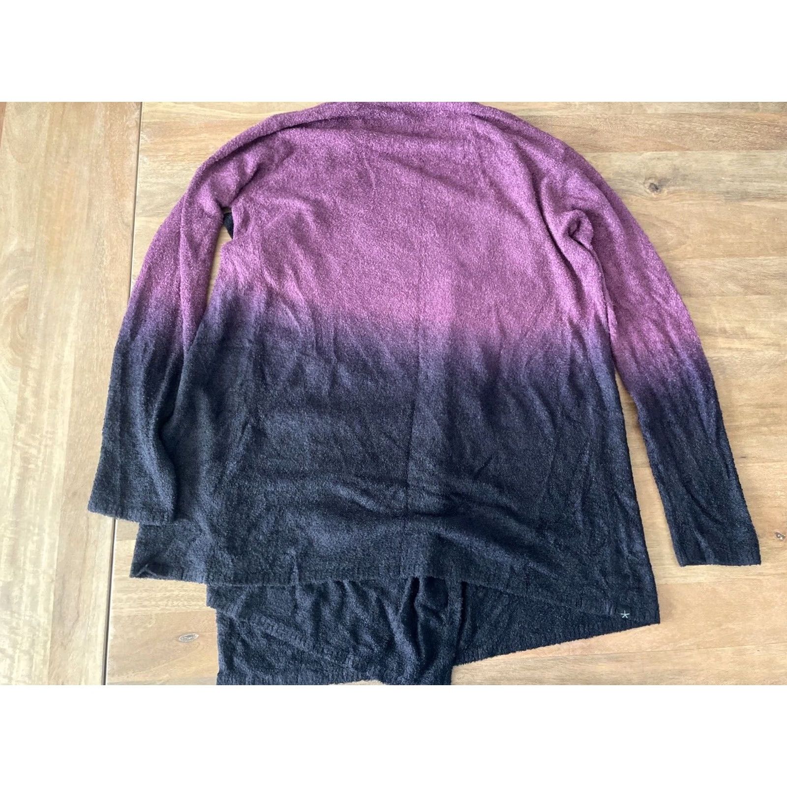 Vintage Barefoot Dreams Cozychic Lite Wrap Sweater Purple Ombre Long Sleeve Size S/M Size S / US 4 / IT 40 - 3 Thumbnail