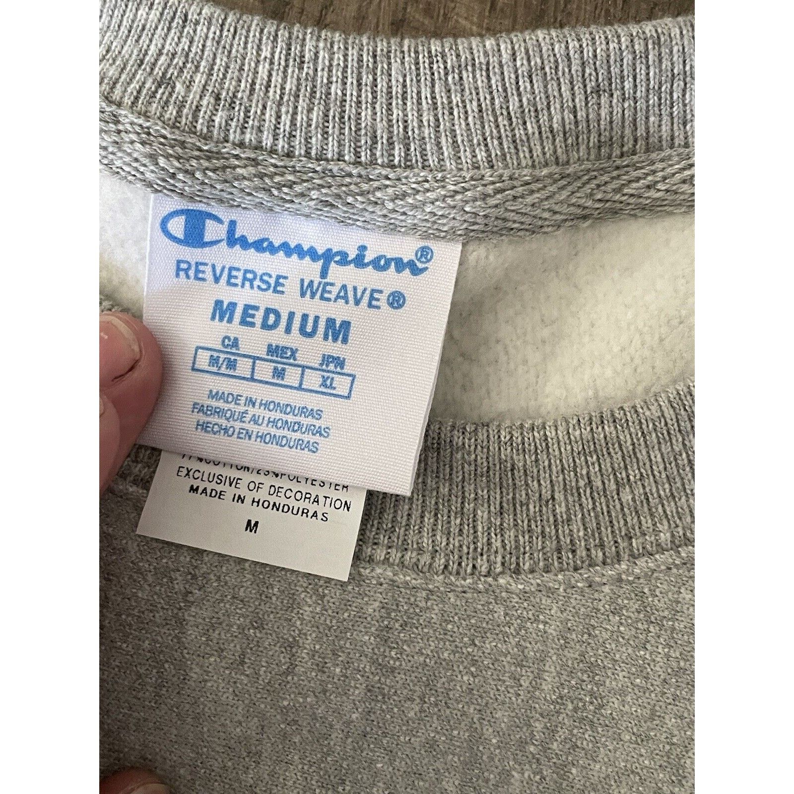 Champion × Vintage Champion Reverse Weave Crewneck Grey Medium Size US M / EU 48-50 / 2 - 3 Thumbnail
