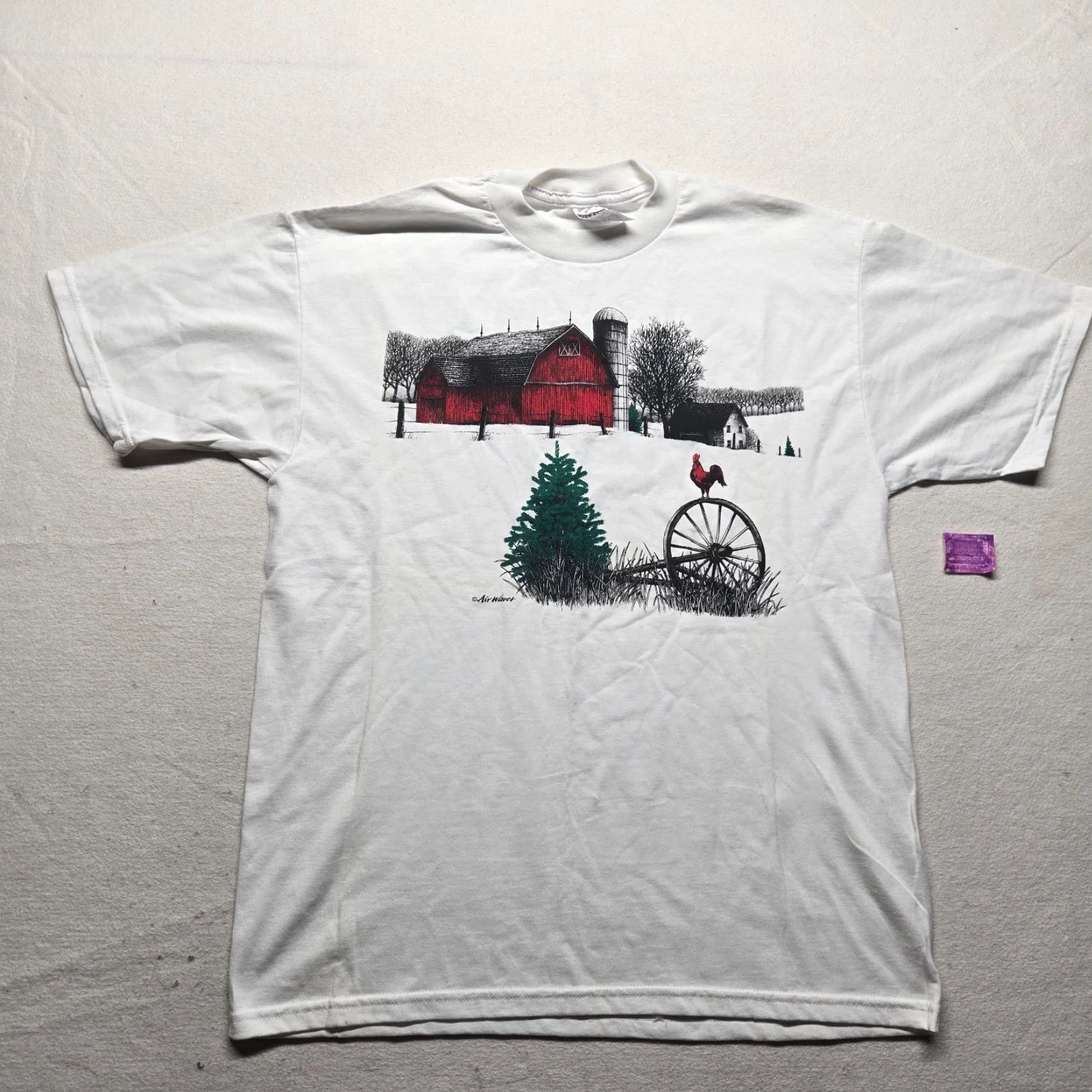 Jerzees VINTAGE Jerzees Shirt Adult L White 90s Nature Outdoor USA 1990s T-Shirt Mens L Size US L / EU 52-54 / 3 - 2 Thumbnail