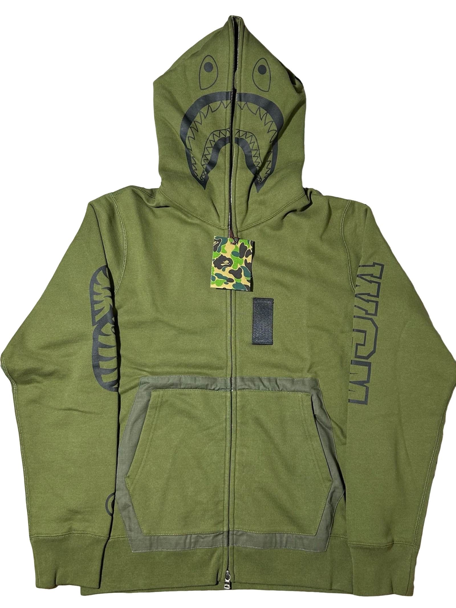 Bape A Bathing Ape Mint / Emerald Green Tiger Shark Hoodie | Grailed