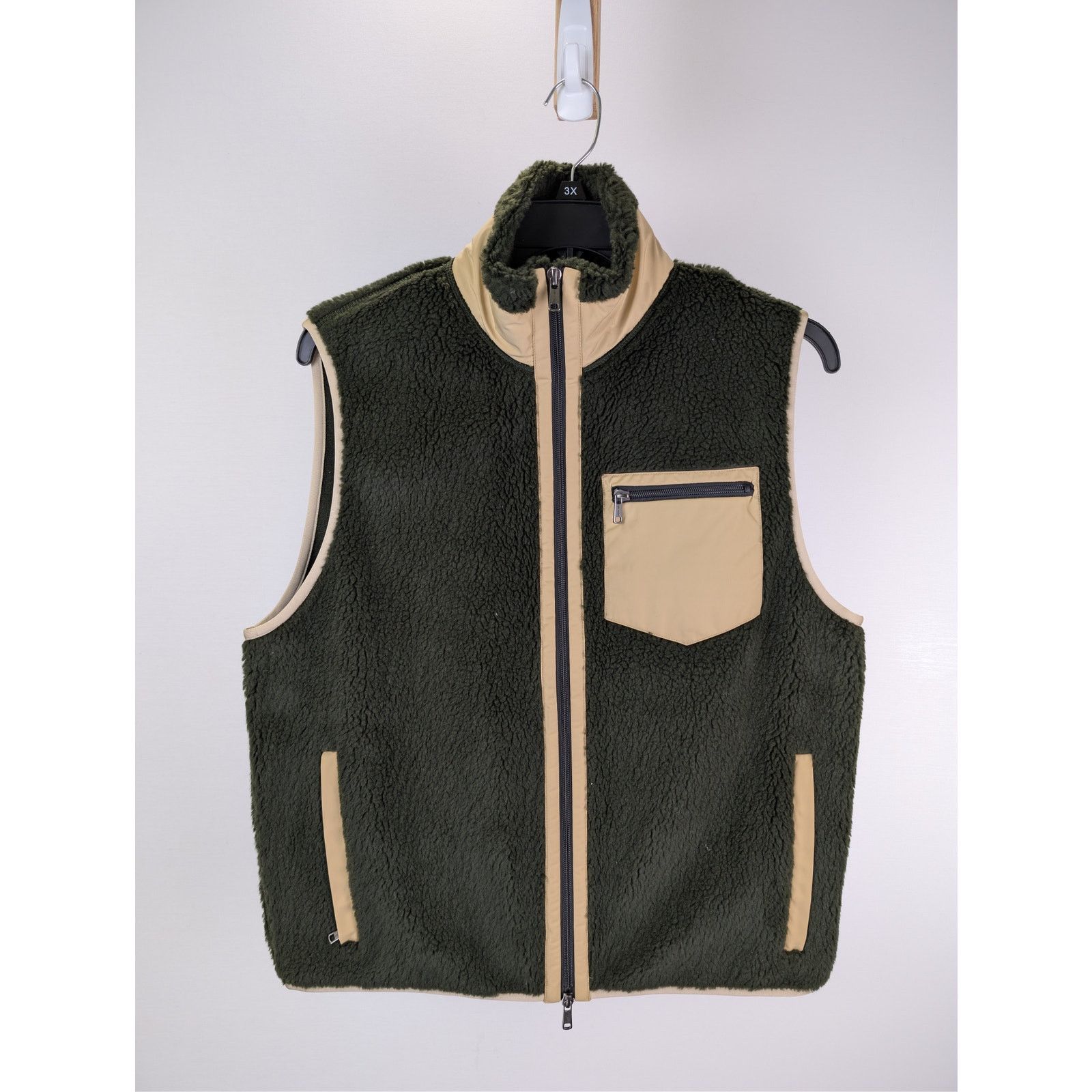 Todd Snyder o1rshd1 CC20 Italian Recycled Fleece Vest Jacket in Olive Size US M / EU 48-50 / 2 - 2 Thumbnail