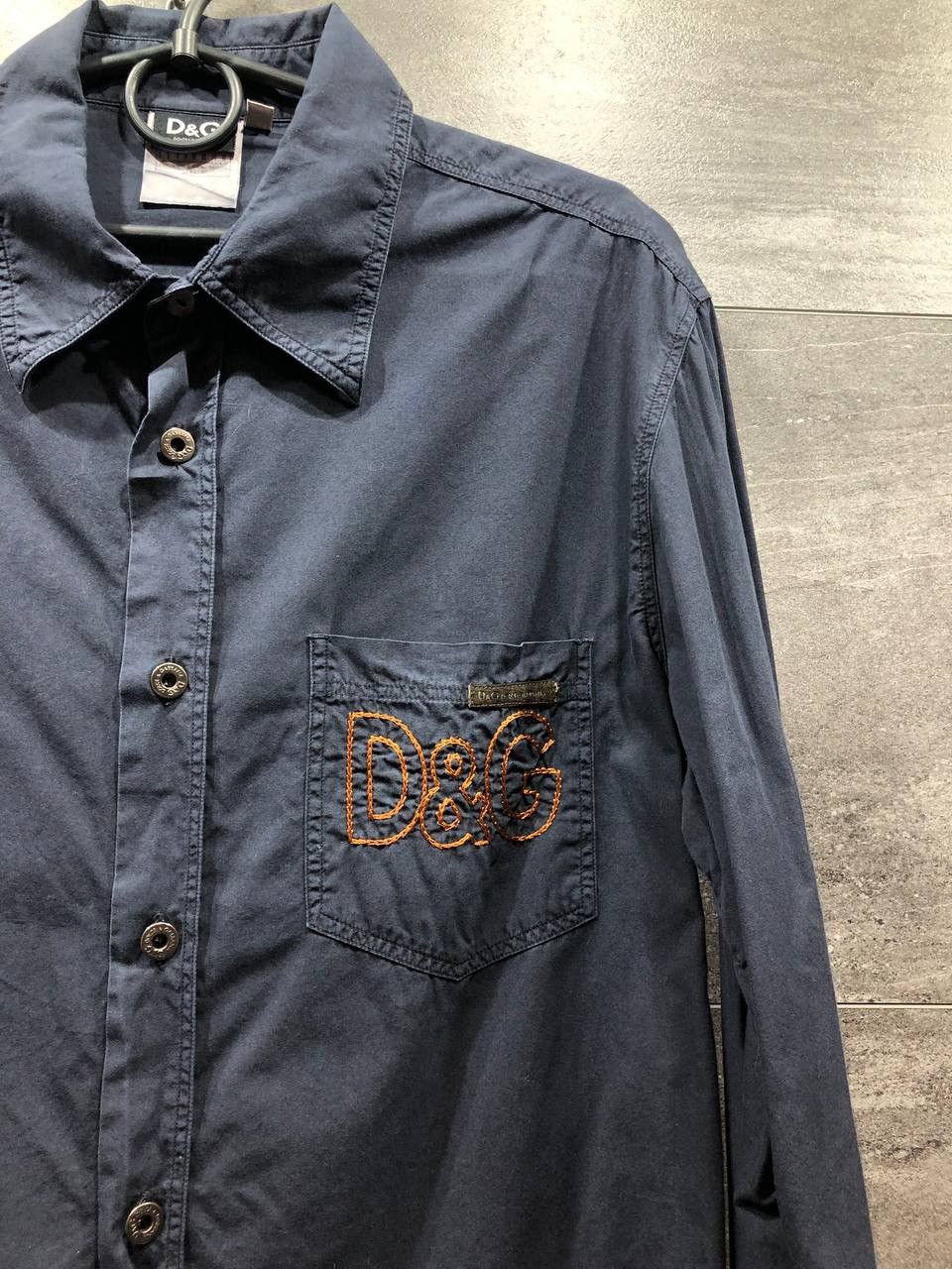 Dolce & Gabbana Mens Vintage Dolce & Gabbana Shirt Button Up Big Logo Size US XL / EU 56 / 4 - 8 Thumbnail