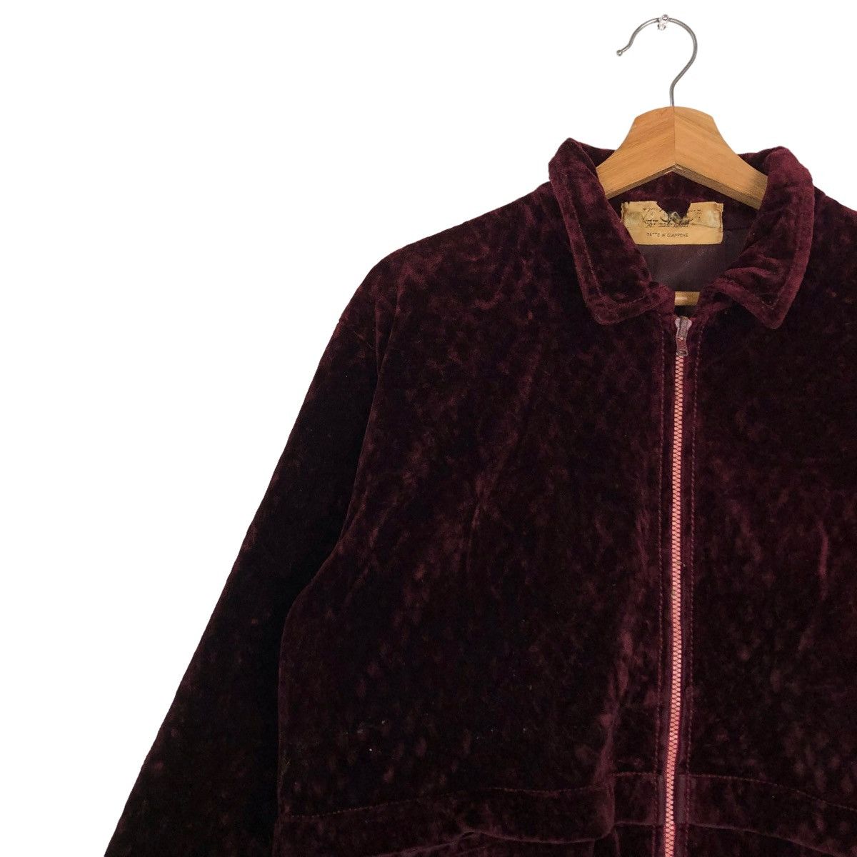 Japanese Brand 🔥90’s Vintage Velvet Bomber Jacket Granstonere japan Size US M / EU 48-50 / 2 - 7 Thumbnail