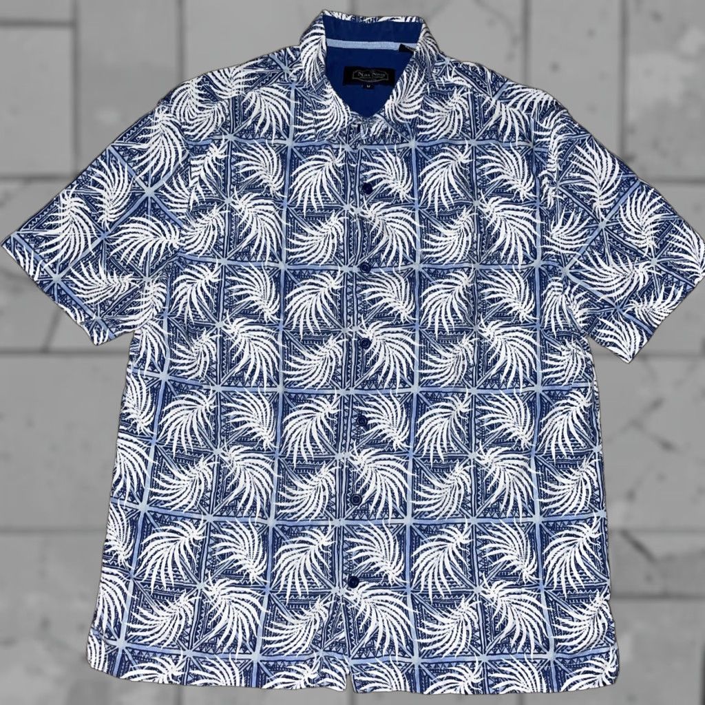 Nat Nast **Nat Nast Blue Hawaiian Shirt Mens M** User: **Blue Nat Nast Hawaiian Shirt Mens M** Size US M / EU 48-50 / 2 - 1 Thumbnail