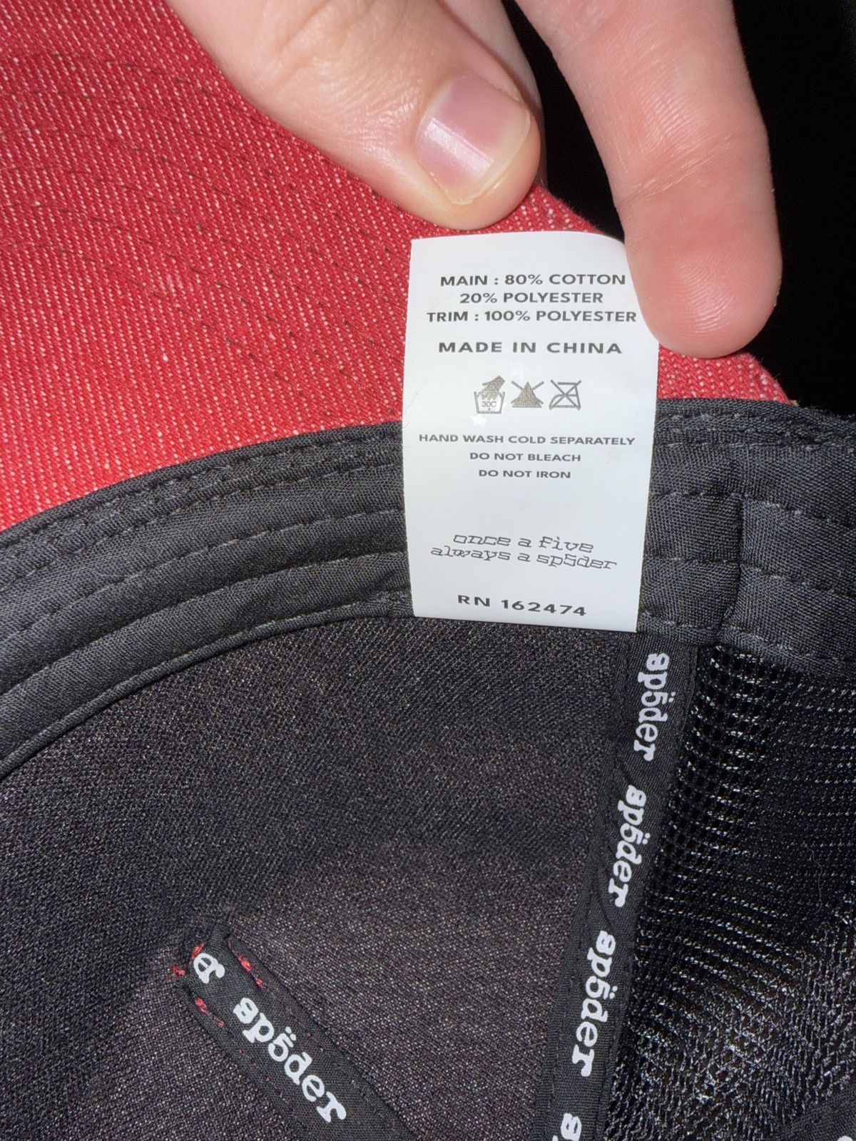 Sp5der Sp5der Worldwide Denim OG Web V2 Trucker Hat Size ONE SIZE - 3 Thumbnail