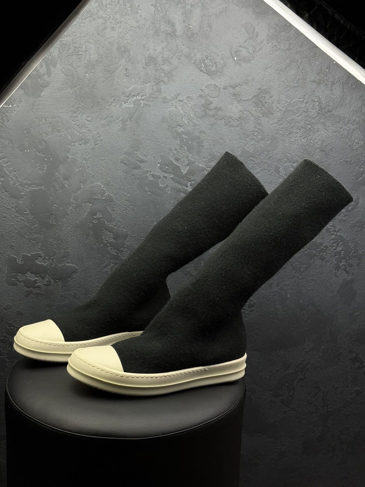 Rick Owens Drkshdw Rick Owens DRKSHDW Cotton Knit Sock Ramones Size US 8 / IT 38 - 4 Thumbnail