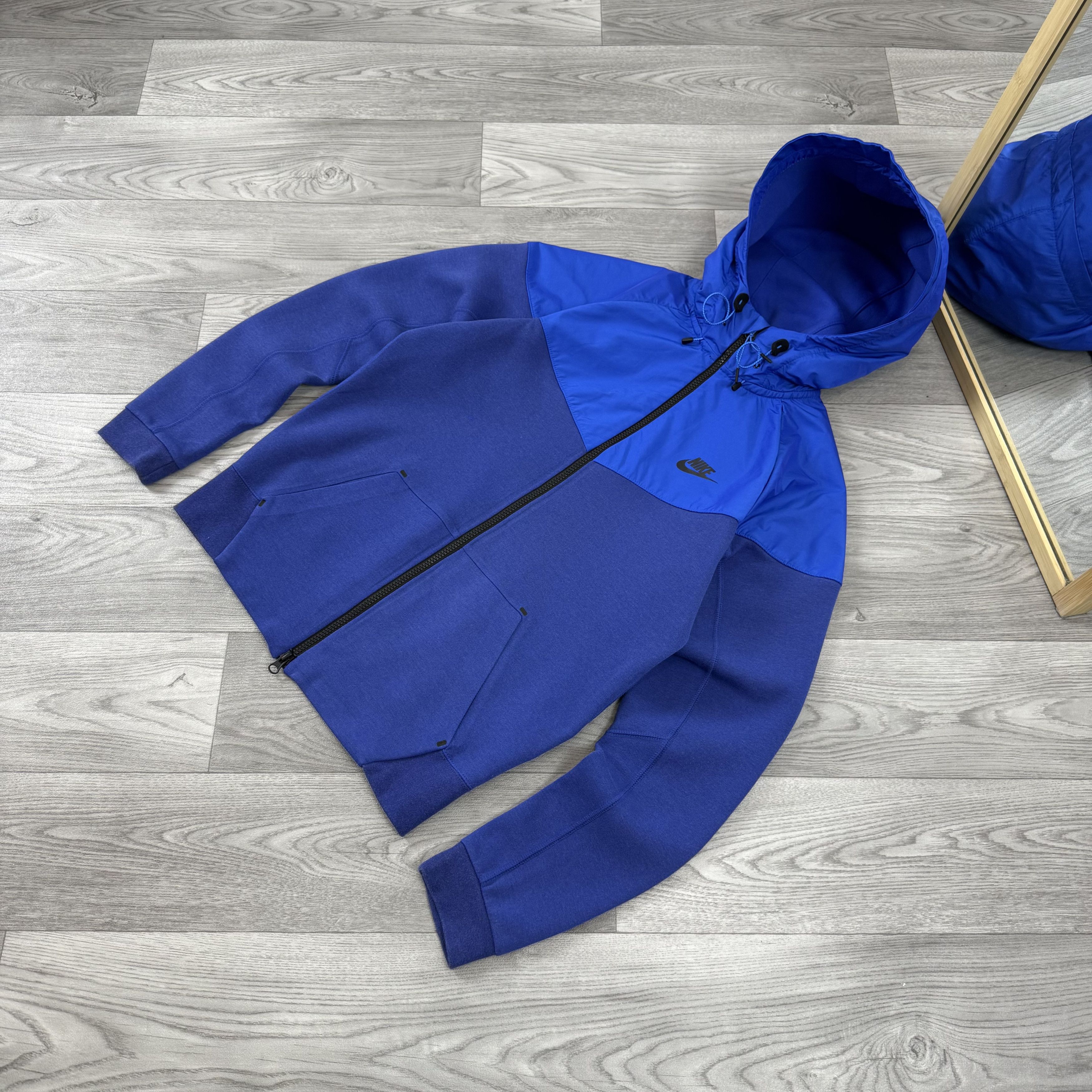 Nike Nike Tech Fleece Blue Zip Hoodie Hooded Track Jacket Size US S / EU 44-46 / 1 - 3 Thumbnail