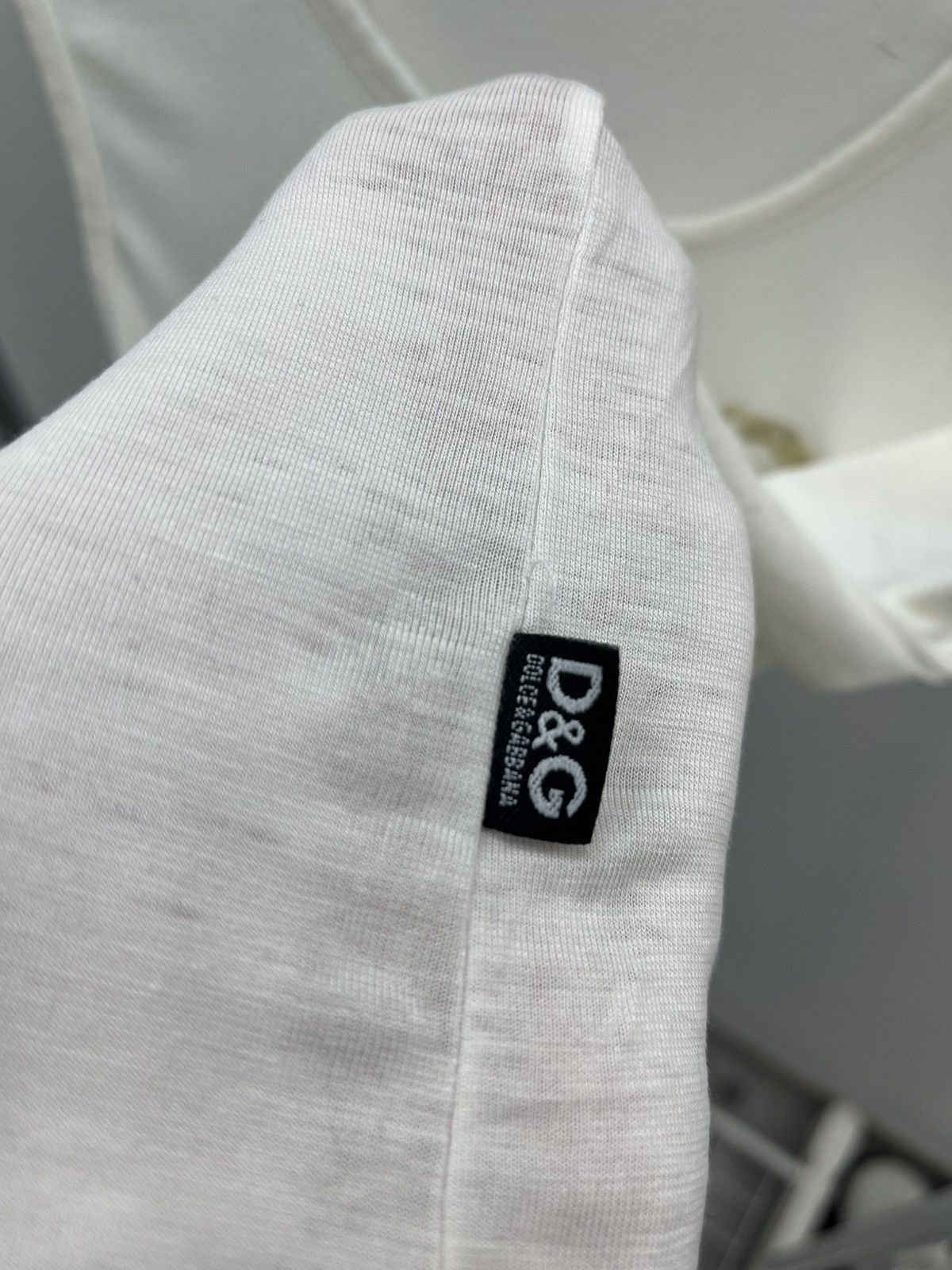 Dolce & Gabbana Vintage Dolce & Gabbana Y2K Crystals Cotton Tank Top Tee Size M / US 6-8 / IT 42-44 - 5 Thumbnail