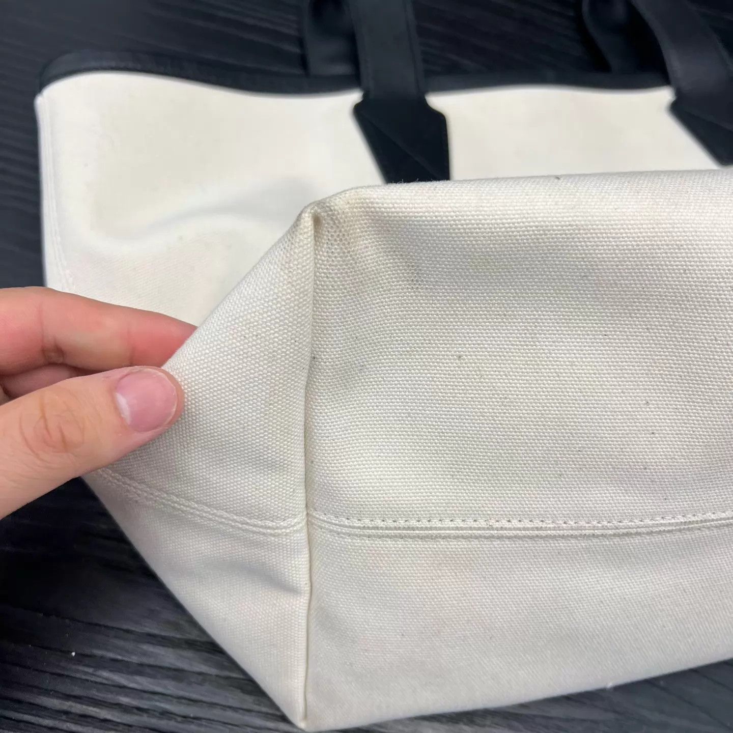 Balenciaga Balenciaga Single-Shoulder Canvas Tote Bag Uncleaned Size ONE SIZE - 3 Thumbnail