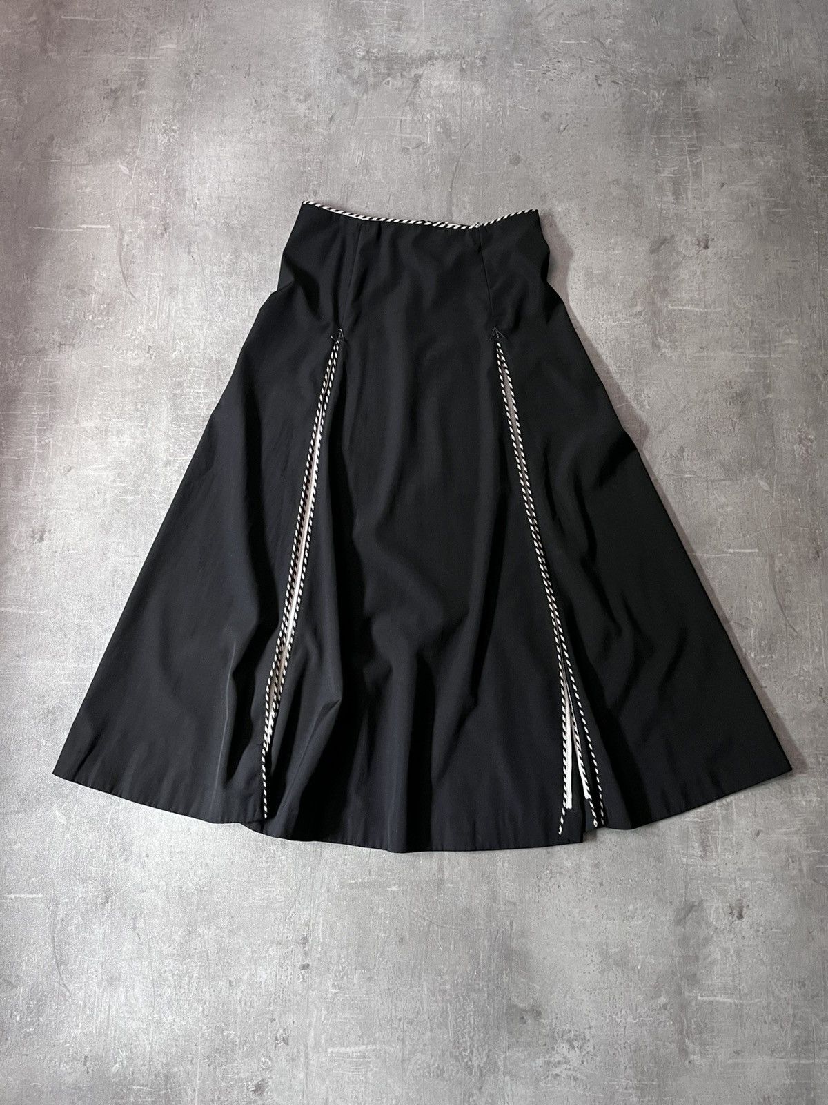 John Richmond John Richmond black wool skirt rare Size 30" / US 8 / IT 44 - 1 Thumbnail