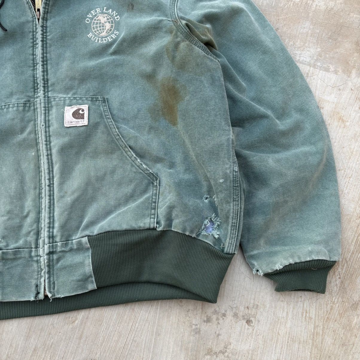 Carhartt Vintage 90s Sunfaded Carhartt Active Hooded Jacket Size US L / EU 52-54 / 3 - 5 Thumbnail