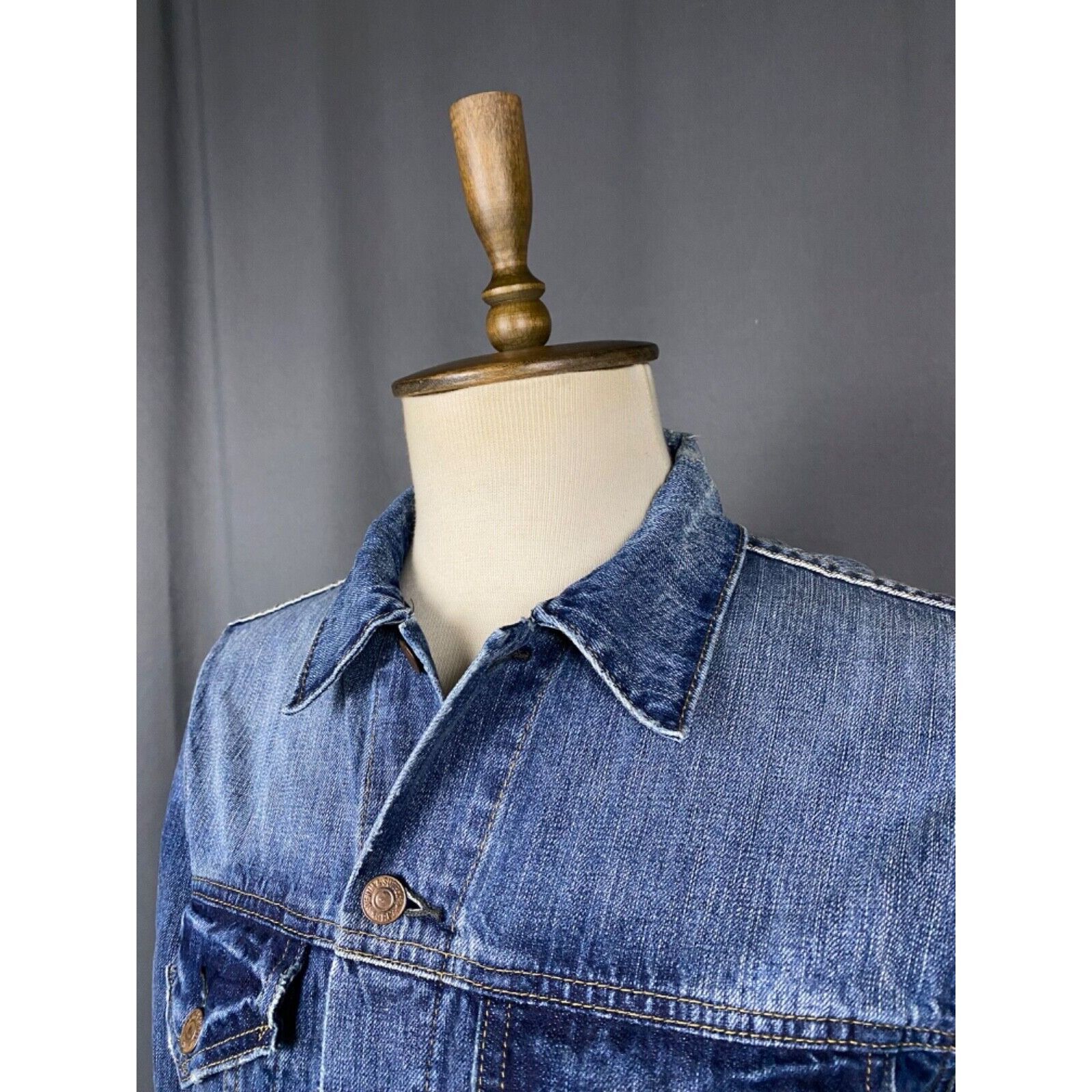 Denim & Supply Ralph Lauren Ralph Lauren Denim&Supply Men's Blue Denim Jeans Biker Jacke Size US M / EU 48-50 / 2 - 5 Thumbnail