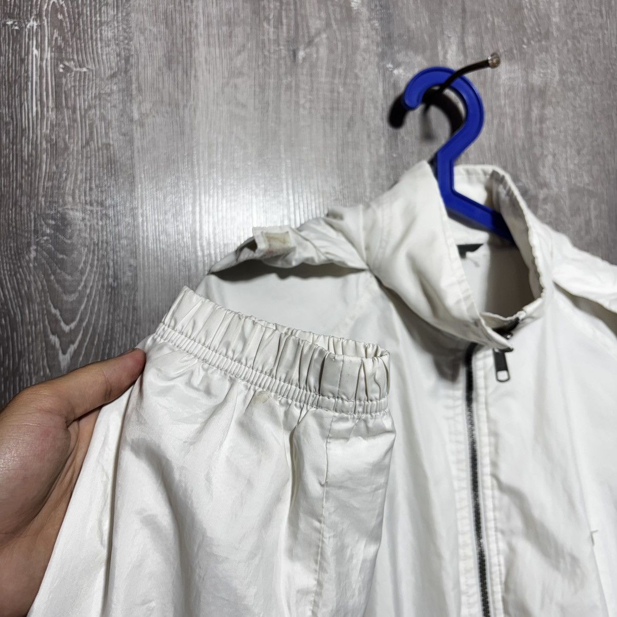 Nike Nike Vintage Track Jacket Y2K White Mens size XL Swoosh Size US XL / EU 56 / 4 - 4 Thumbnail