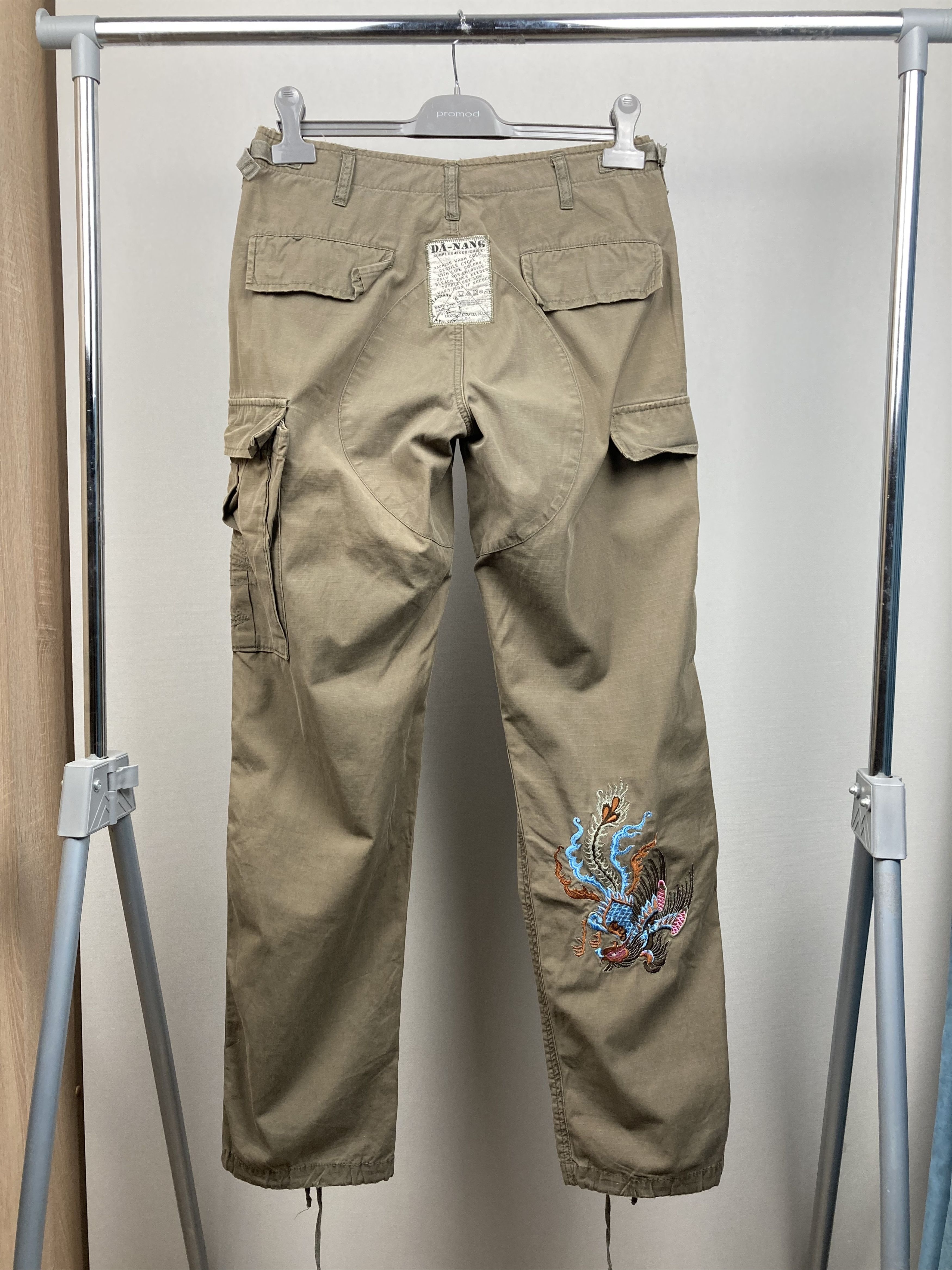 Japanese Brand 288$ RRP Da Nang Made in Hong Kong Military Cargo Pants Size 29" - 5 Thumbnail